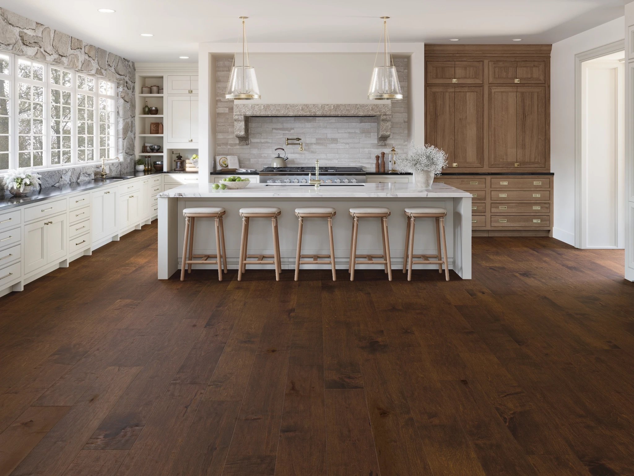Visualisation de Érable Cigar Caractère Lisse Satin Revêtement de sol par Alexandra Hardwood Flooring