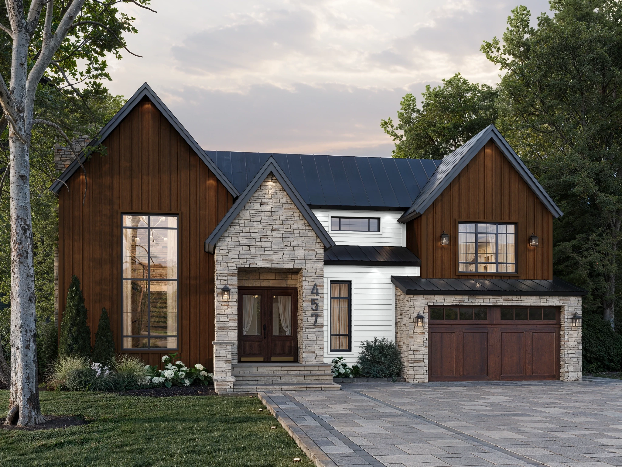 Lap Siding (8.25") White Wall Cladding visualization by St-Laurent