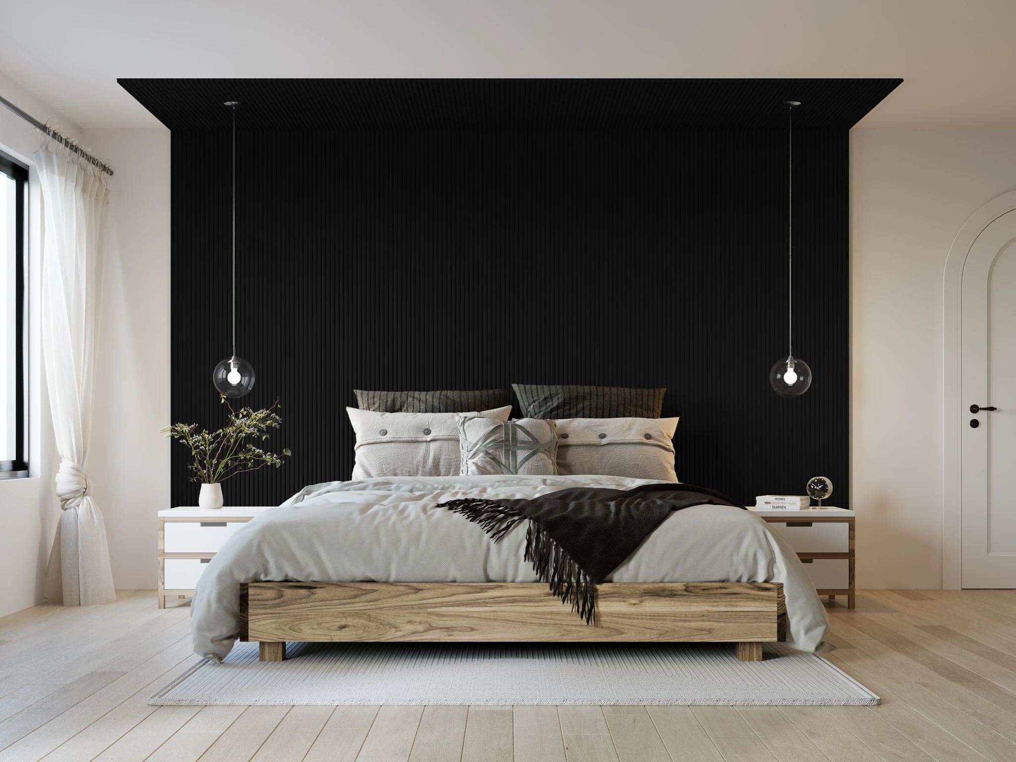 Visualisation de Profils muraux (profil 2200) Noir 723 Armoire par Sublime