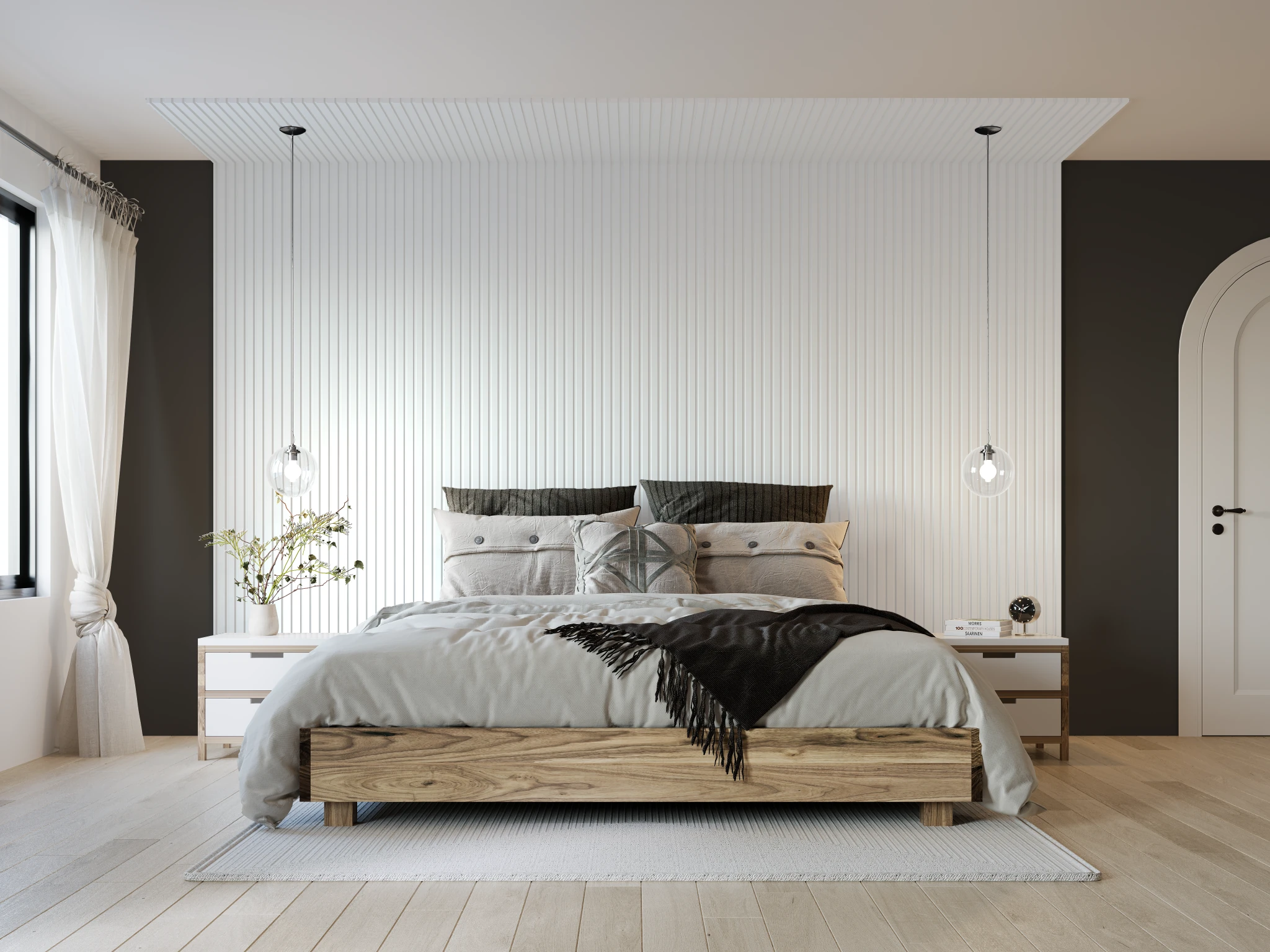 Visualisation de Profil mural (profil 3771) Blanc 734 Armoire par Sublime