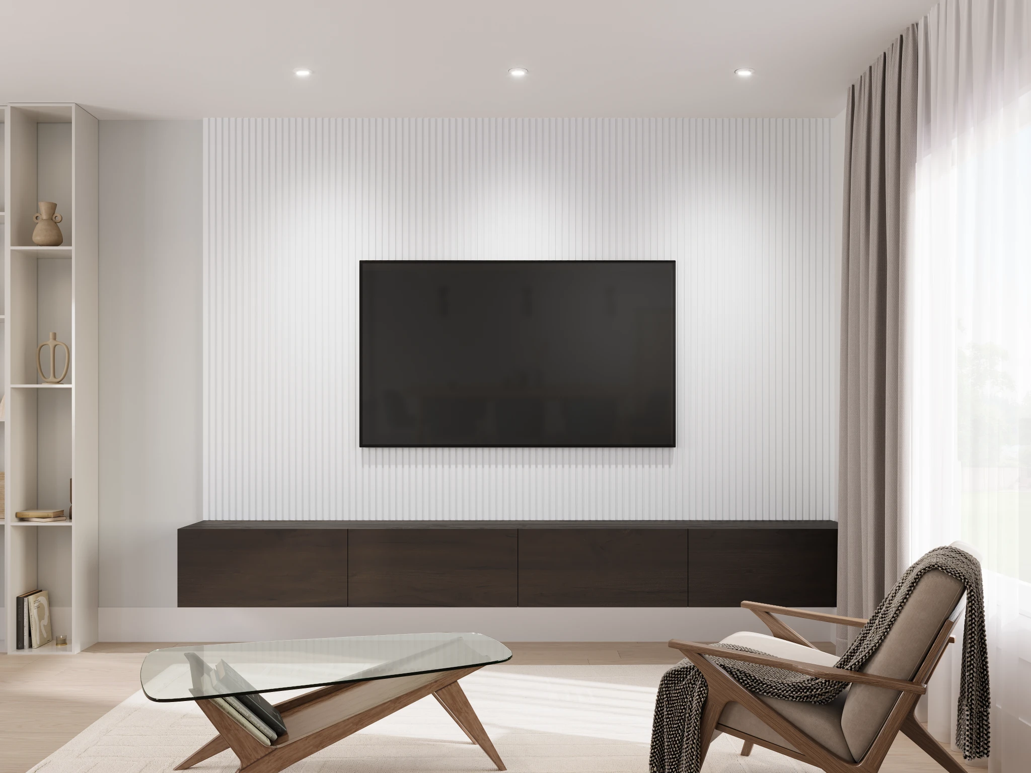 Visualisation de Profil mural (profil 3771) Blanc 734 Armoire par Sublime