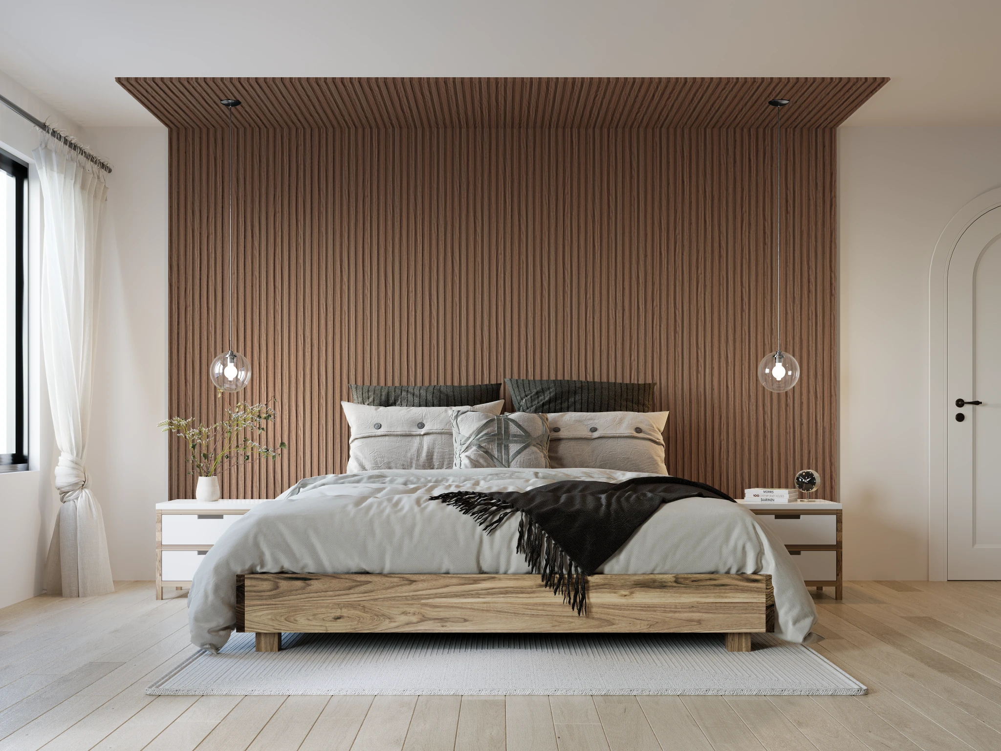 Visualisation de Profil mural (profil 3771) Light Walnut 239 Armoire par Sublime