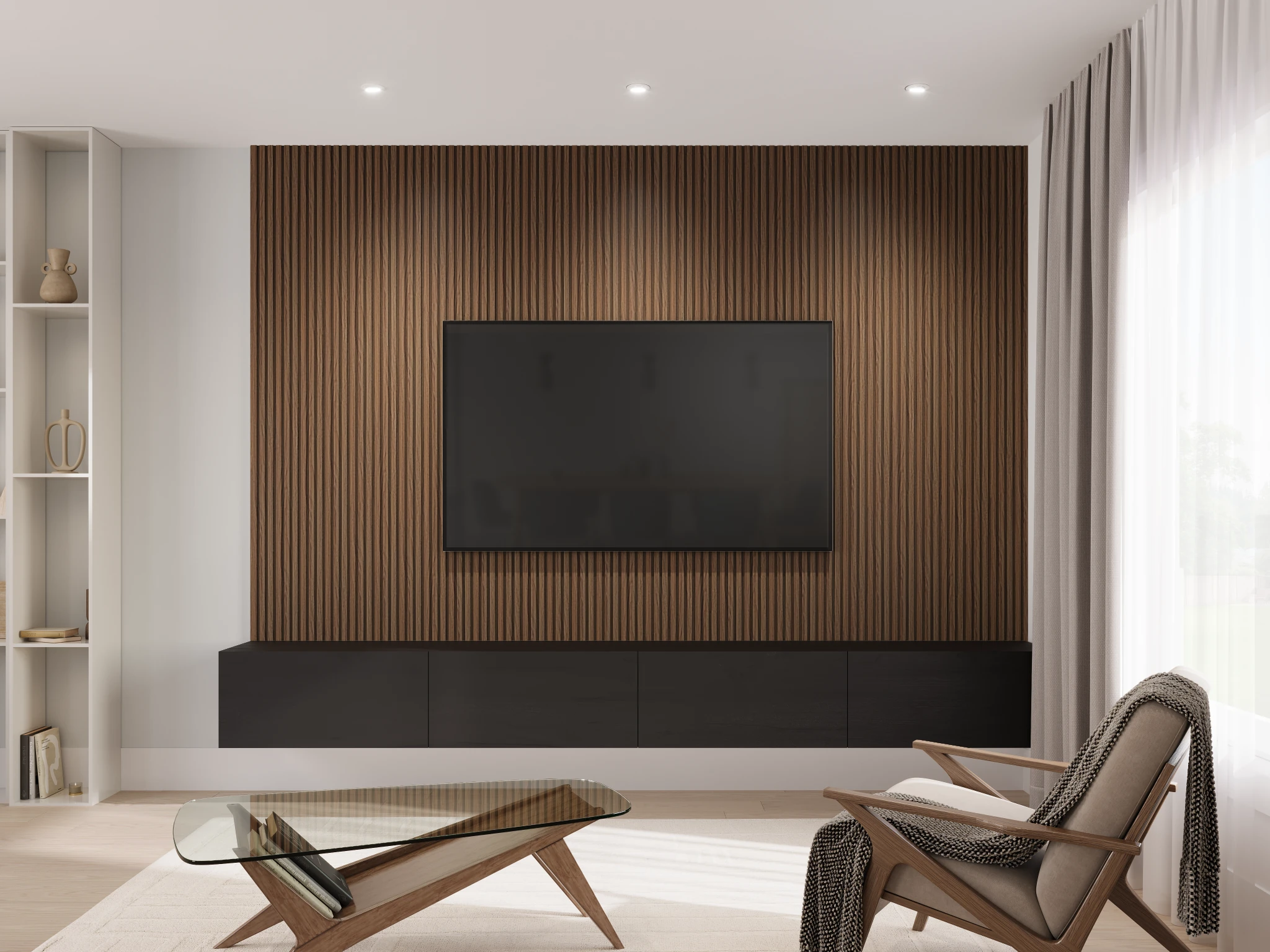 Visualisation de Profil mural (profil 3771) Light Walnut 239 Armoire par Sublime
