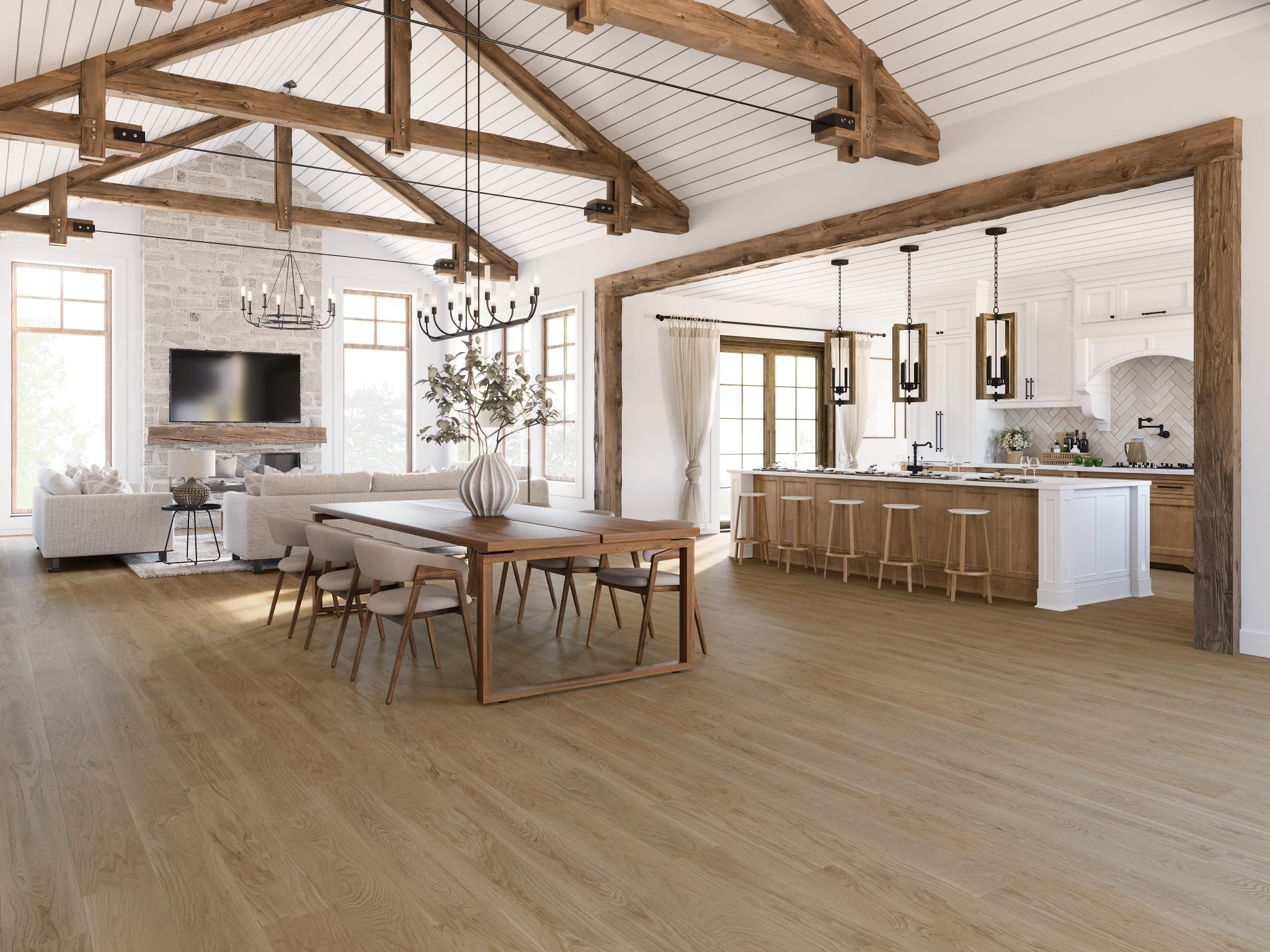White Oak Marbella Nuance Wood Floor Flooring visualization by Preverco
