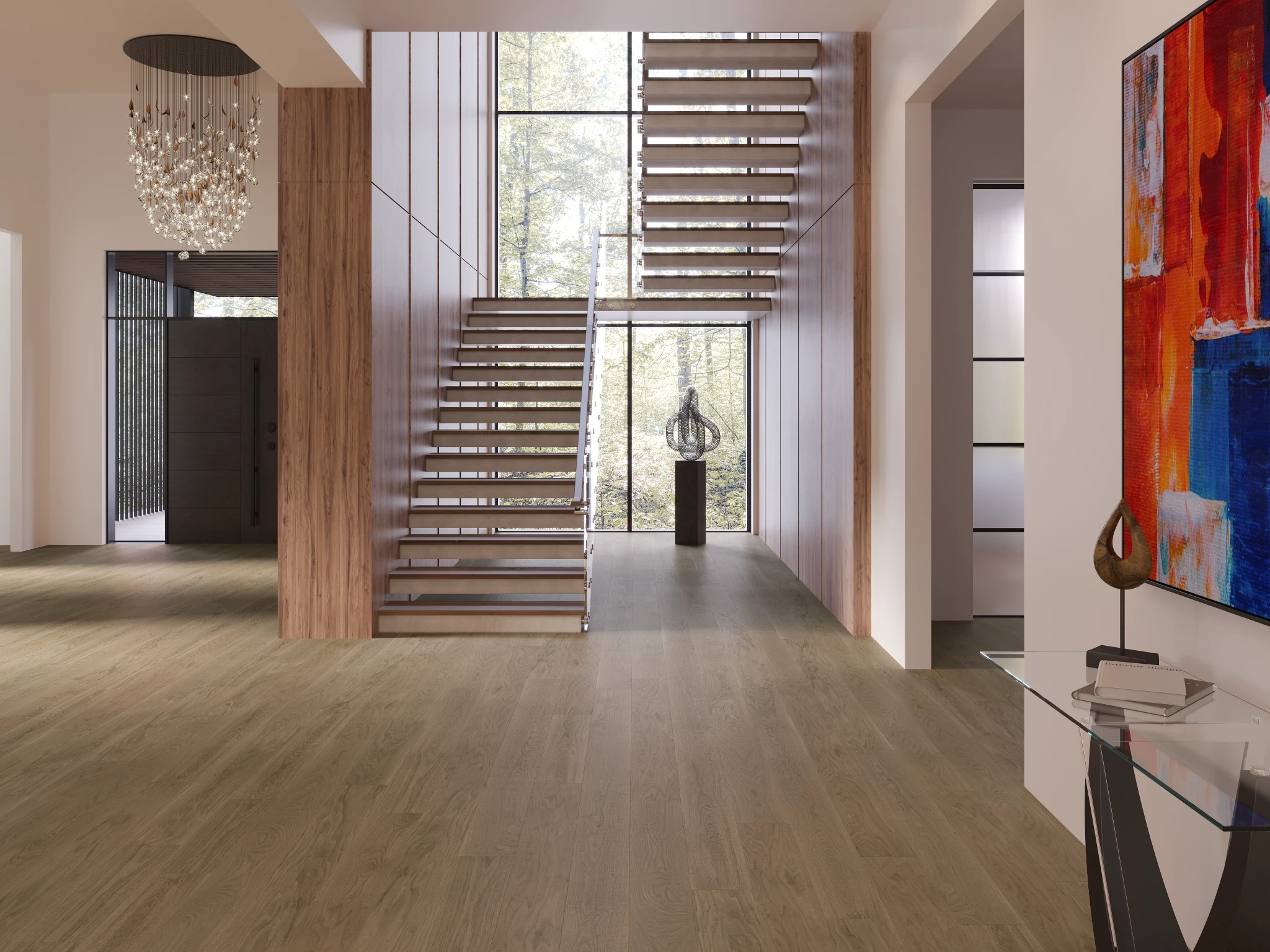 White Oak Marbella Nuance Wood Floor Flooring visualization by Preverco