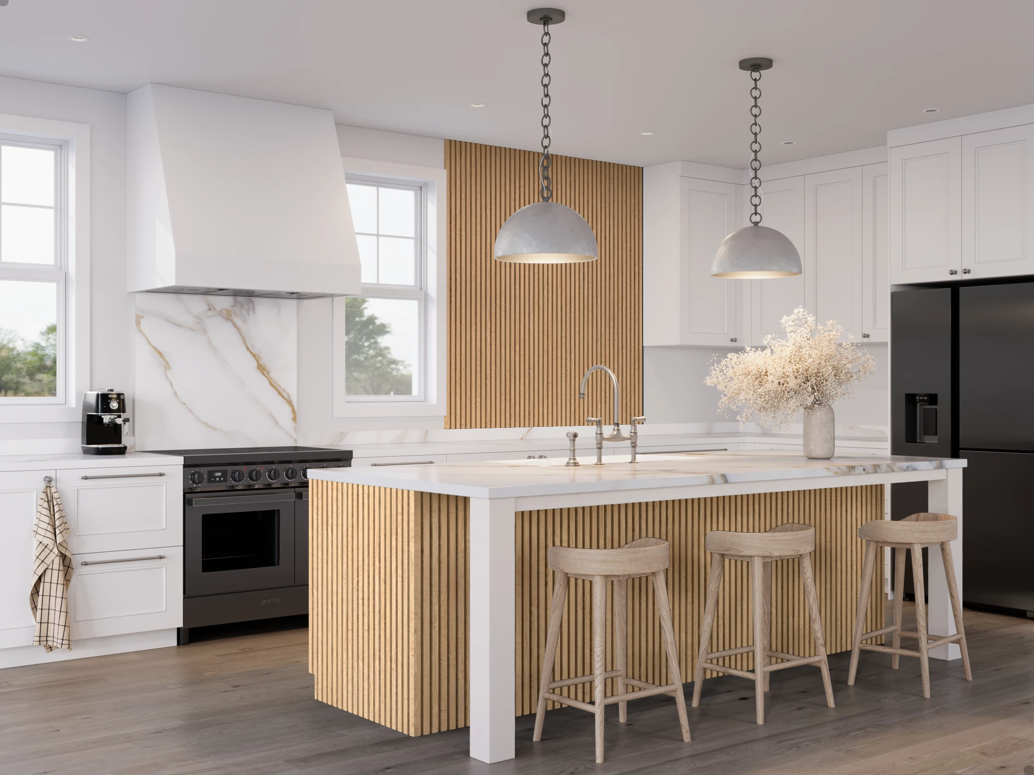Wall Profile (profile 3771) Natural Touch Oak 397 Cabinets visualization by Sublime
