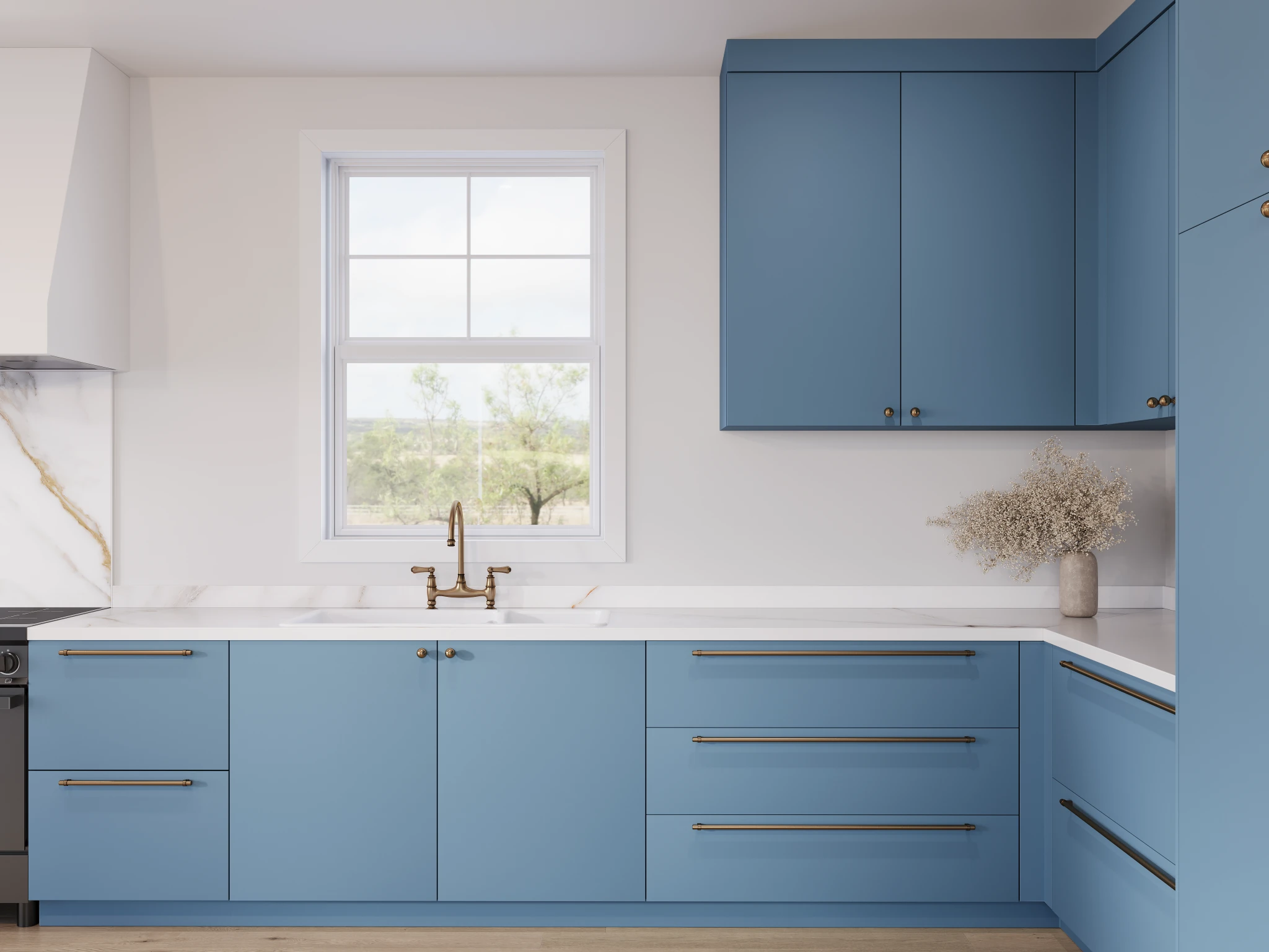 Visualisation de Polymère Silky Touch 736 Bleu Océan Armoire par Sublime