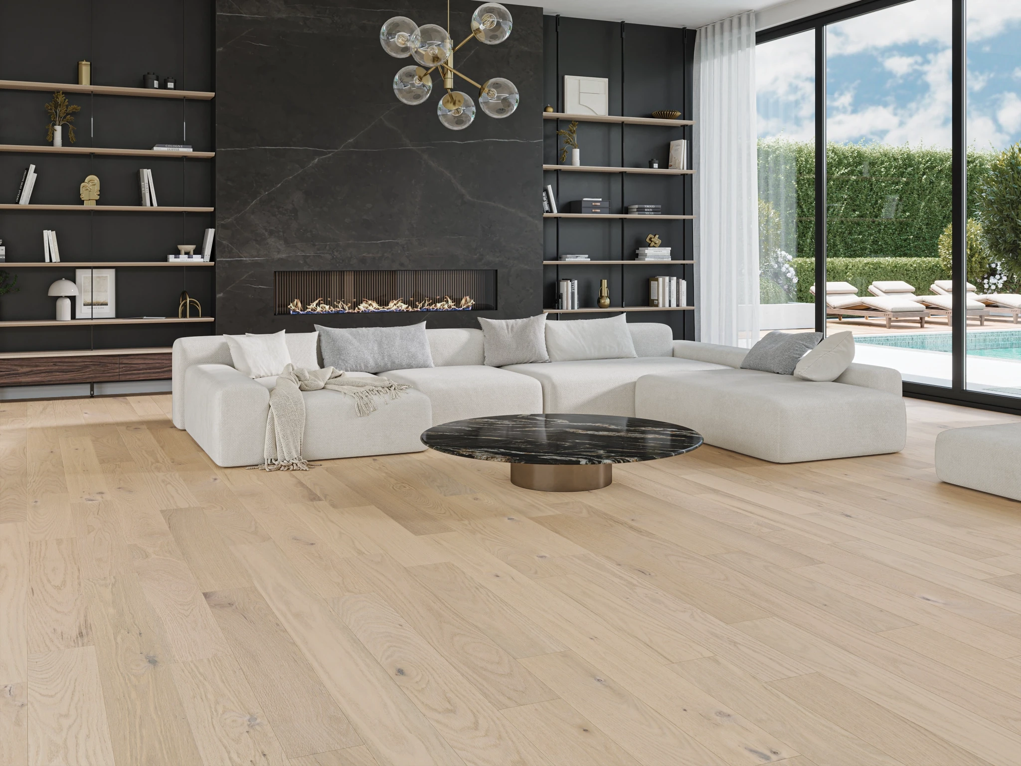 Oak Royal Character Brushed Matte Wood Floor Flooring visualization by Alexandra Hardwood Flooring