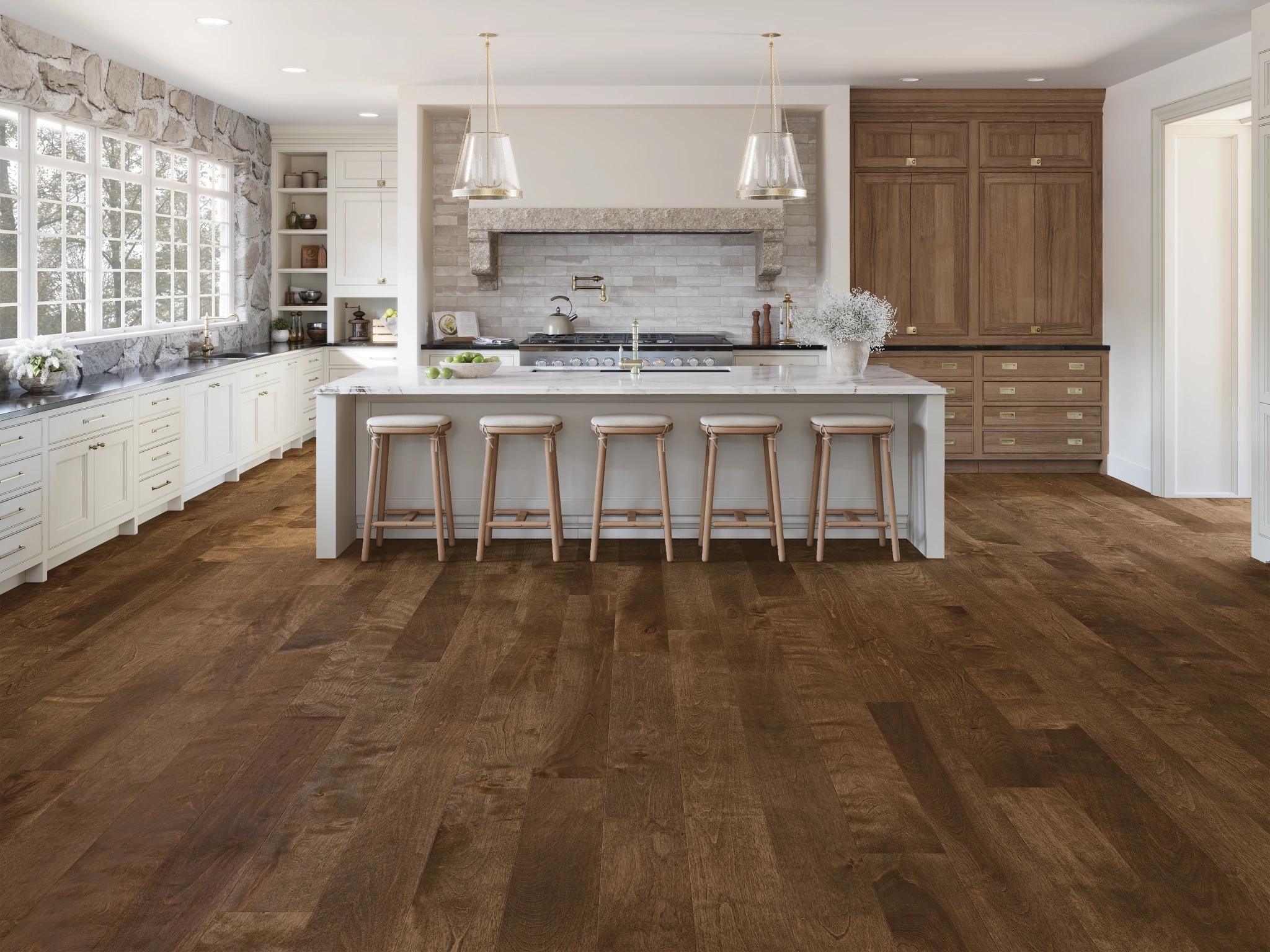 Birch Leather Select Smooth Satin Wood Floor Flooring visualization by Alexandra Hardwood Flooring