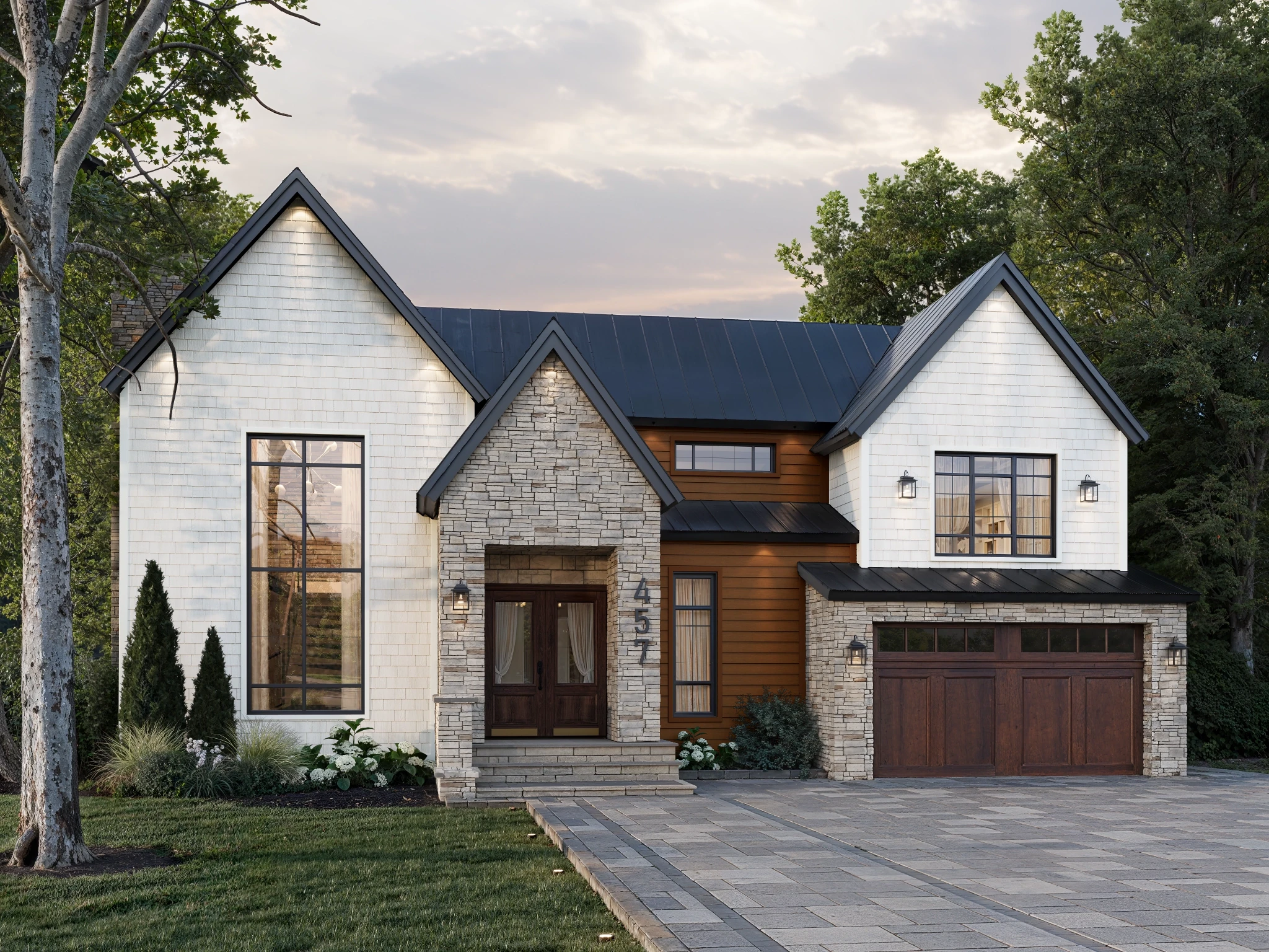 Lap Siding (8.25") Oak Wall Cladding visualization by St-Laurent