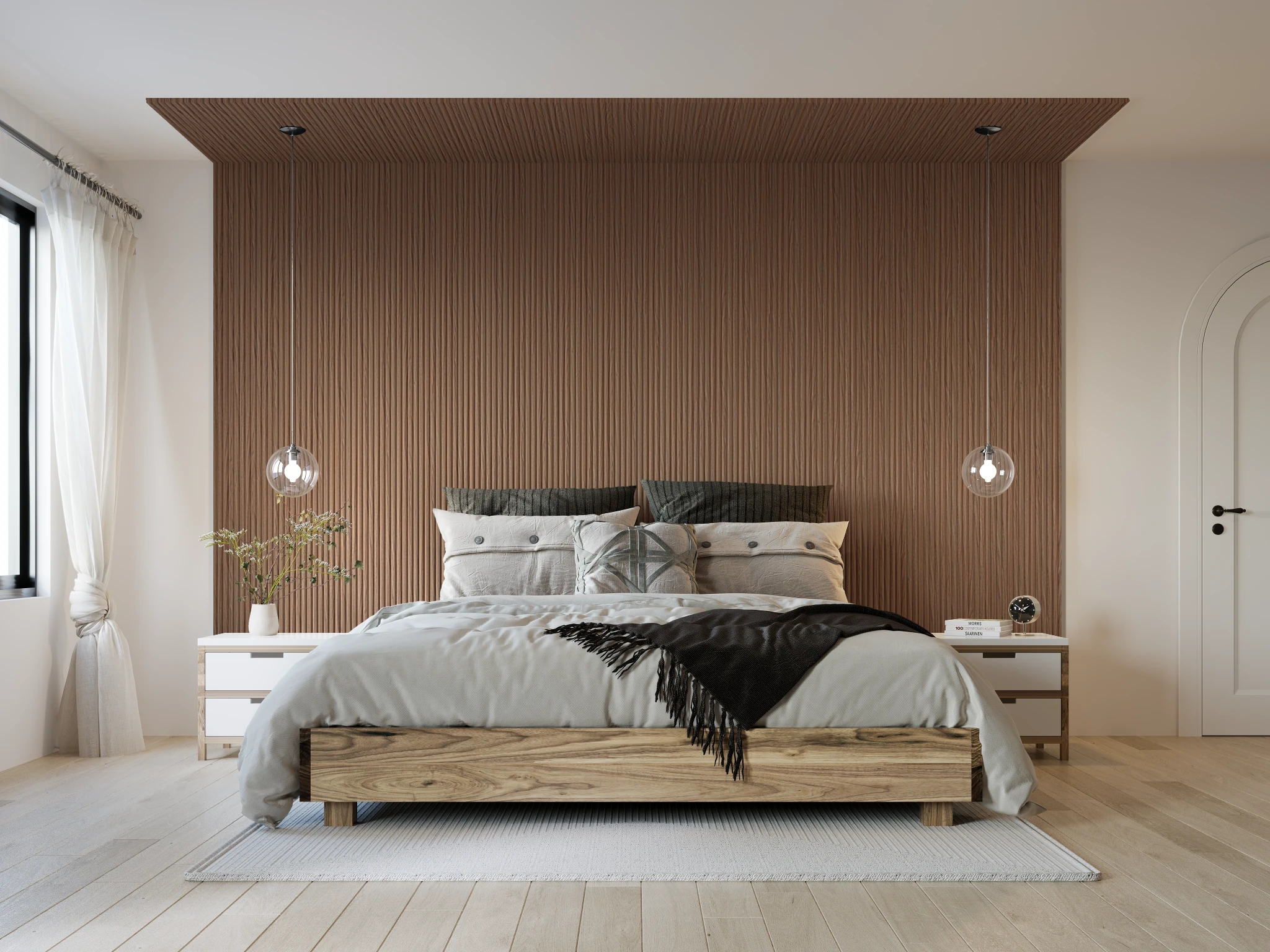 Visualisation de Profil mural (profil 2200) Light Walnut 239 Armoire par Sublime