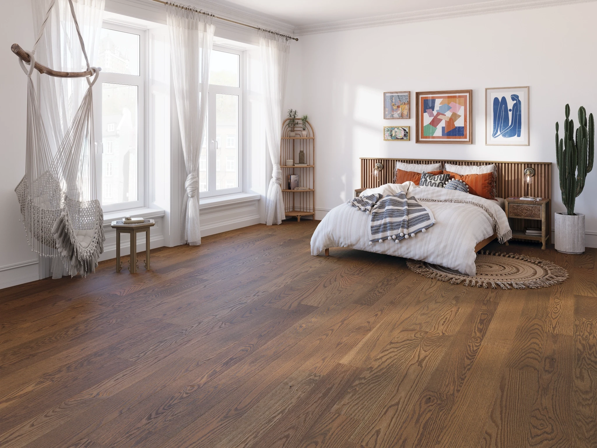 Oak Cougar Select Brushed Matte Wood Floor Flooring visualization by Alexandra Hardwood Flooring