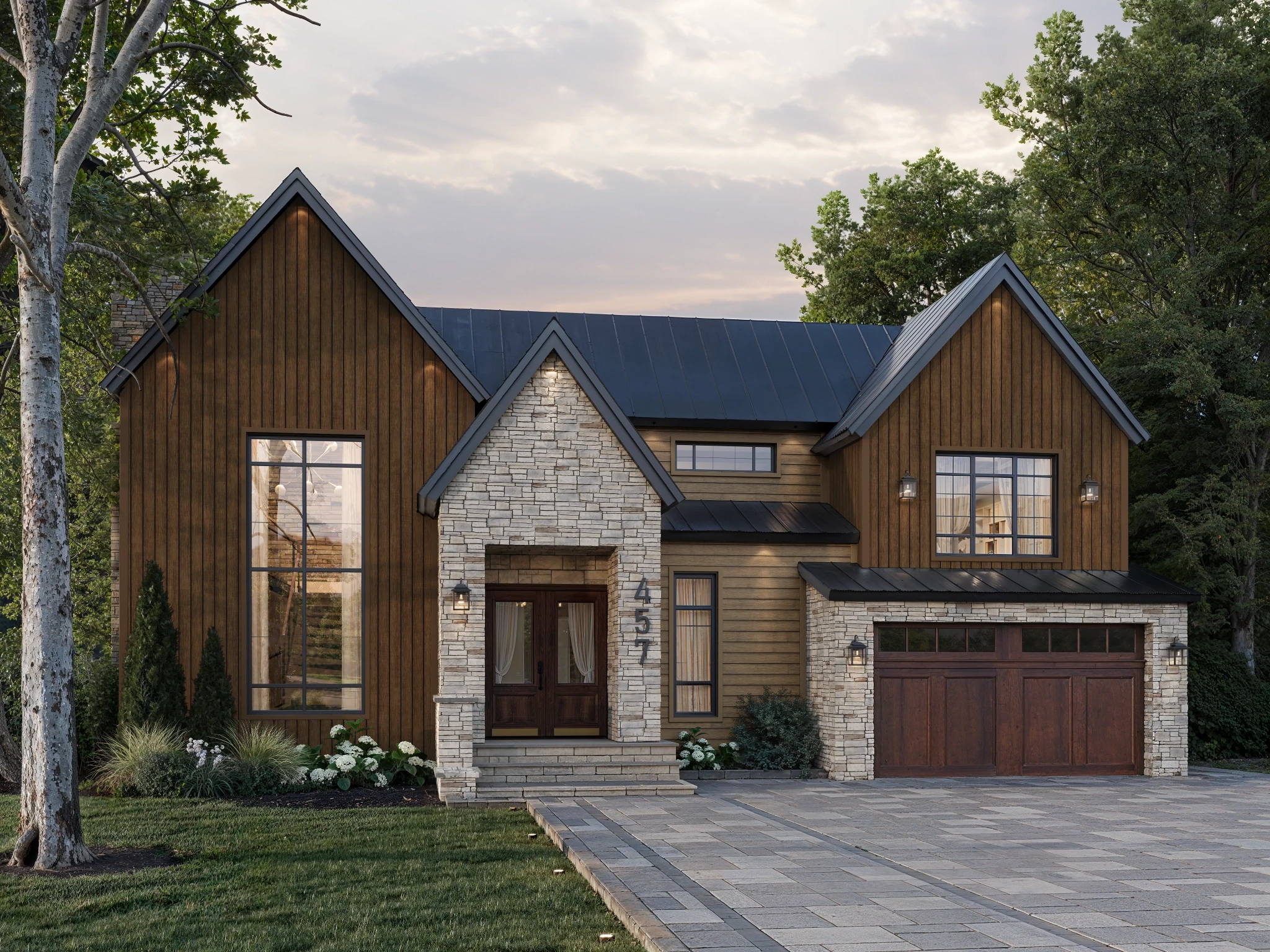 Lap Siding (8.25") Hazel Wall Cladding visualization by St-Laurent