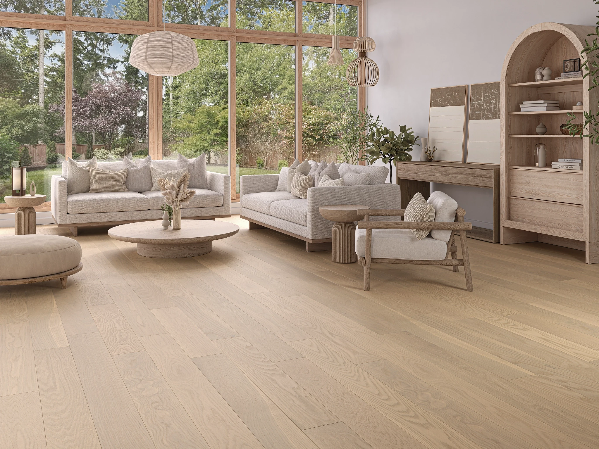 Visualisation de Chêne Blanc Silk Select Brossé Mat Revêtement de sol par Alexandra Hardwood Flooring