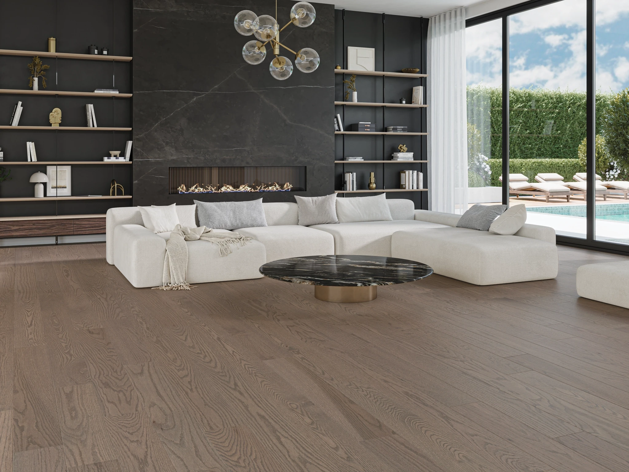 Oak Skyline Select Smooth Satin Wood Floor Flooring visualization by Alexandra Hardwood Flooring