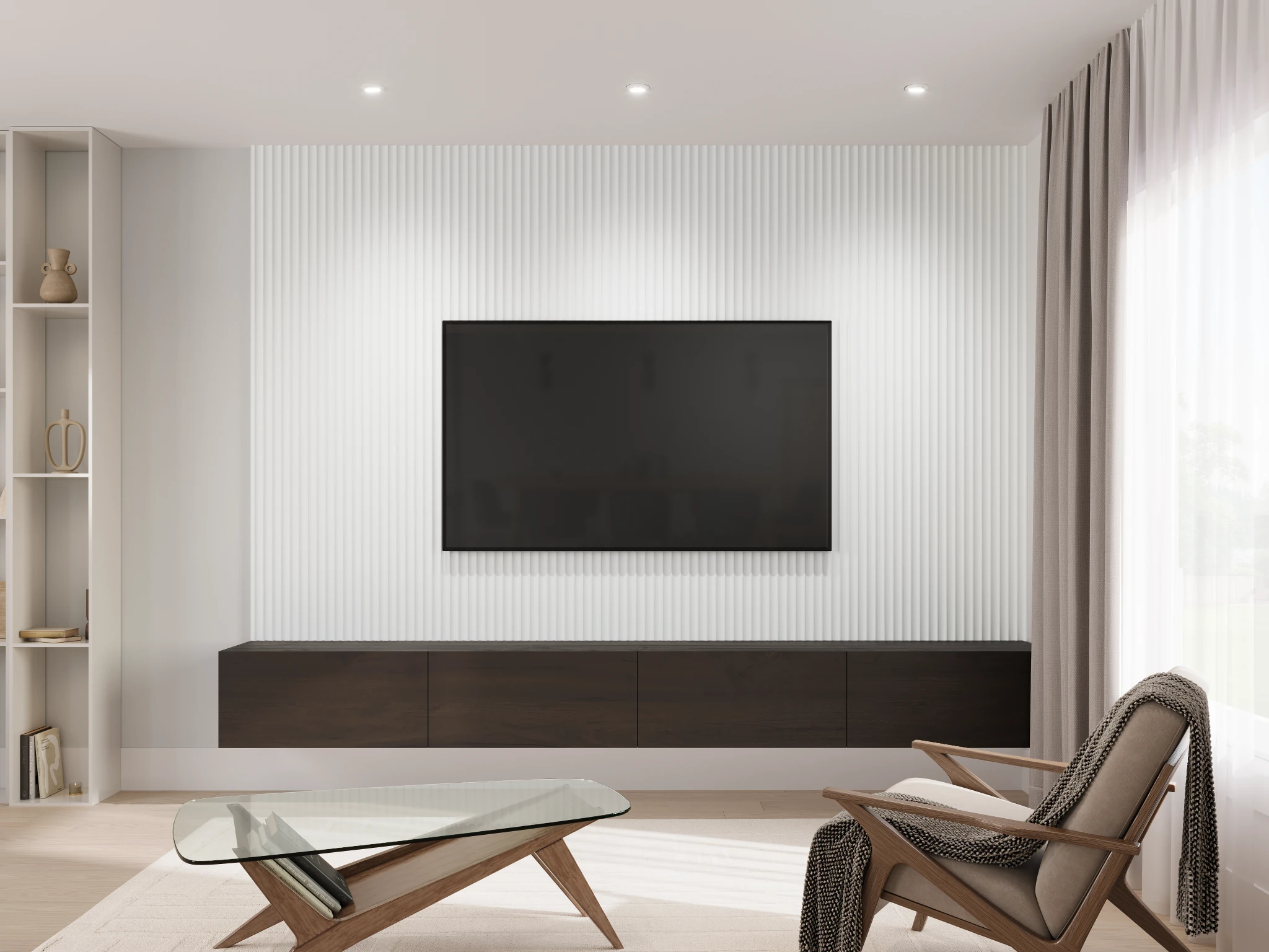Visualisation de Profil mural (profil 2050) Blanc 734 Armoire par Sublime