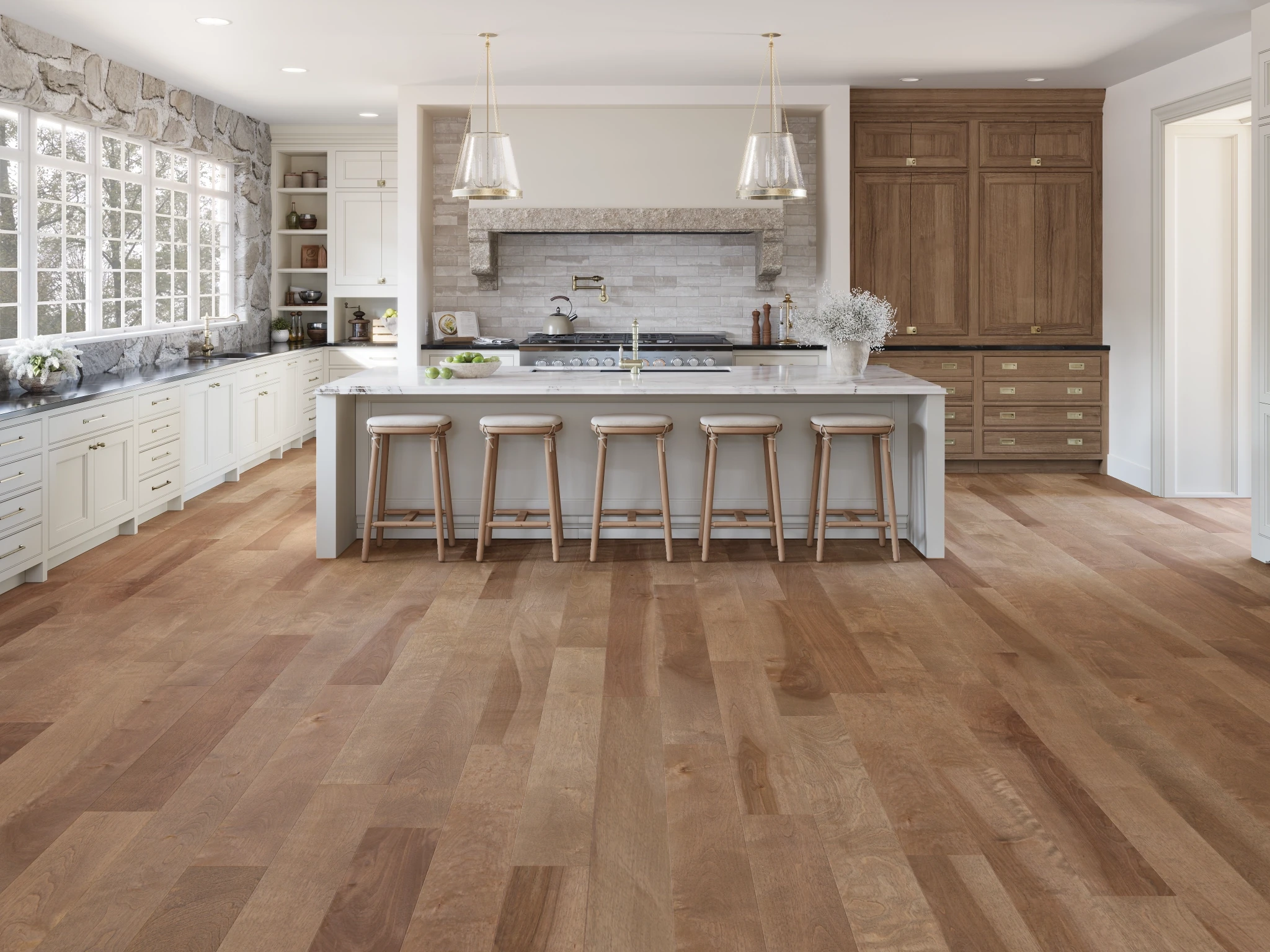 Visualisation de Merisier Beach Select Lisse Satin Revêtement de sol par Alexandra Hardwood Flooring