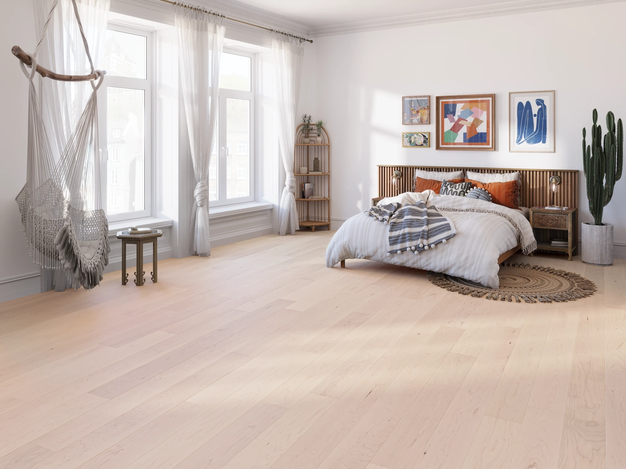 Maple Zen Select Smooth Satin Wood Floor Flooring visualization by Alexandra Hardwood Flooring