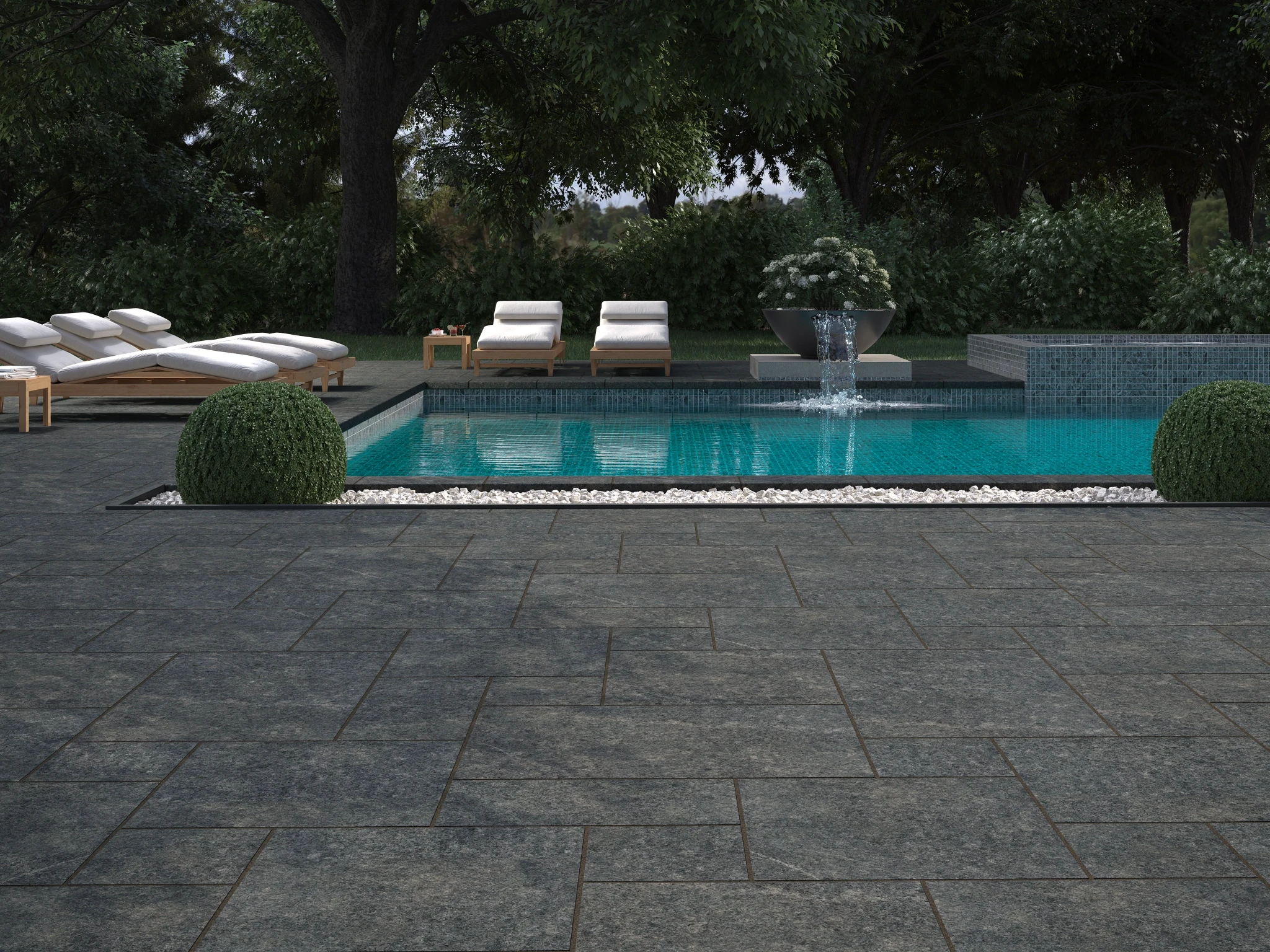 Visualisation de SAINT HENRY BLACK™ Granite Biltmore pattern Revêtement de sol extérieur par Polycor