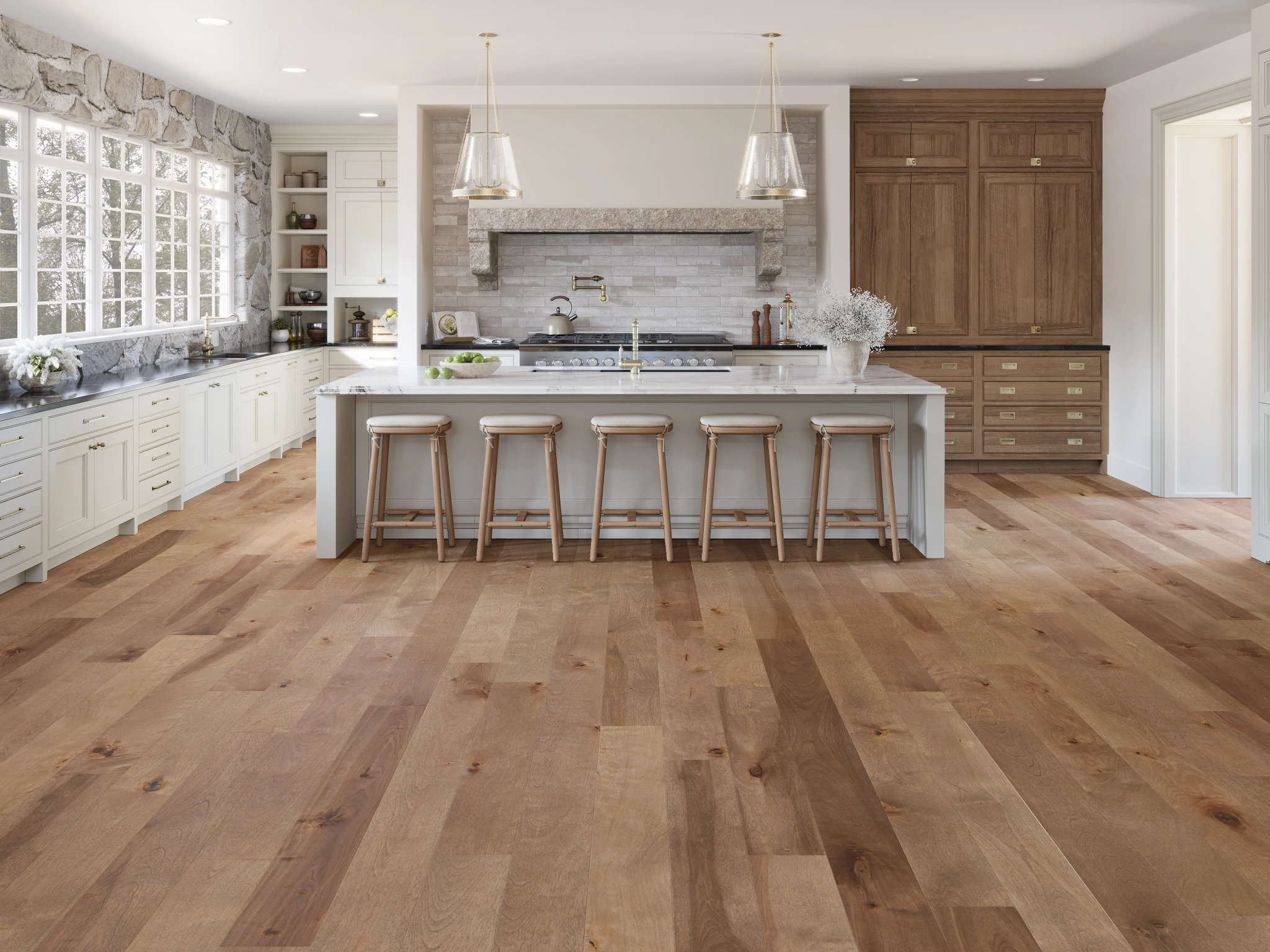 Birch Beach Character Smooth Satin Wood Floor Flooring visualization by Alexandra Hardwood Flooring