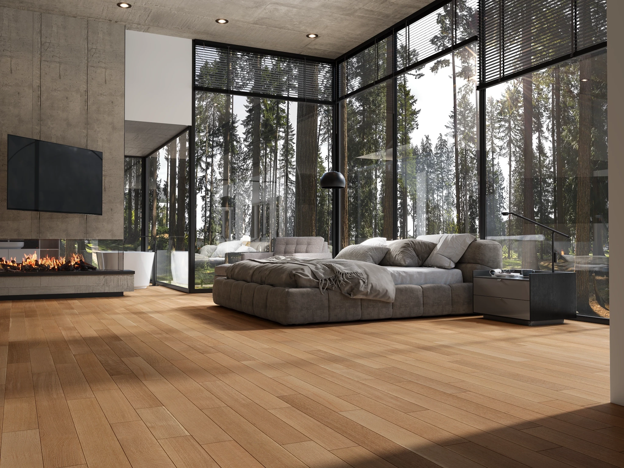 White Oak RQ Natural Nuance Wood Floor Flooring visualization by Preverco