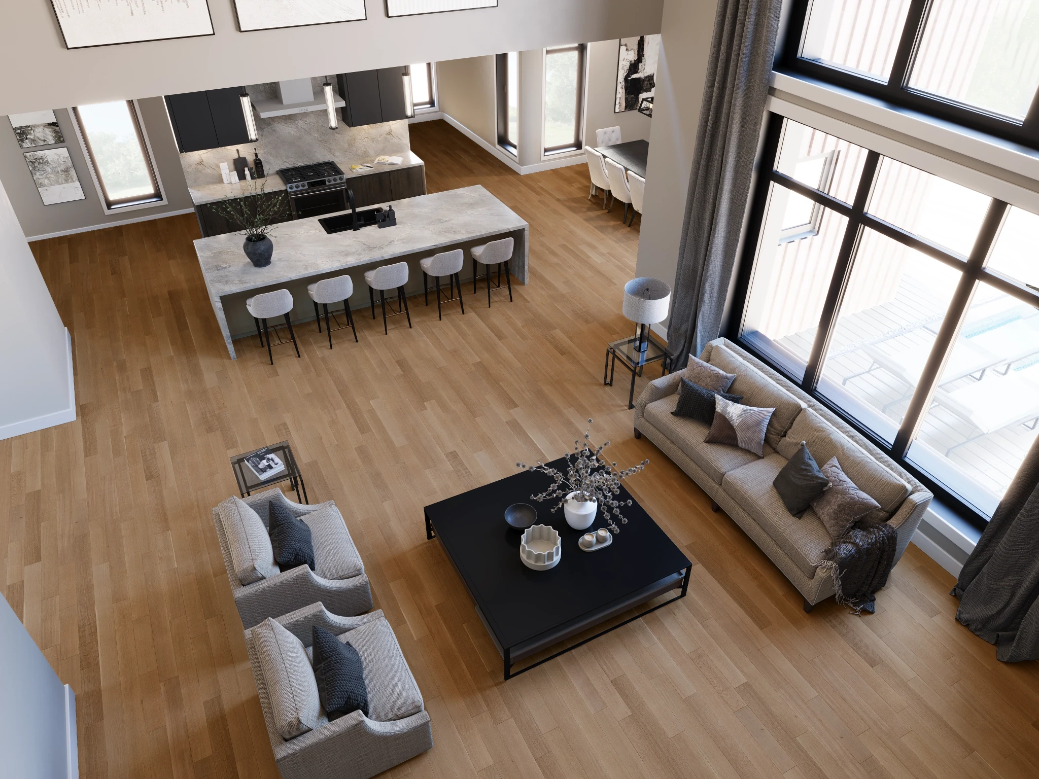 White Oak RQ Natural Nuance Wood Floor Flooring visualization by Preverco