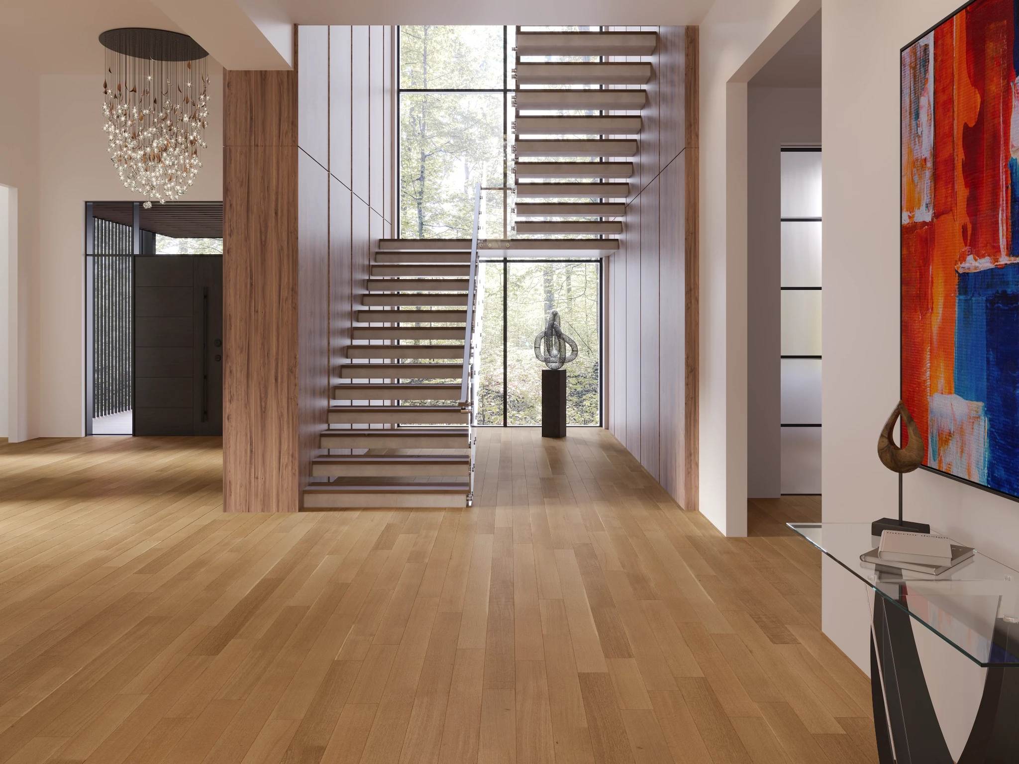 White Oak RQ Natural Nuance Wood Floor Flooring visualization by Preverco