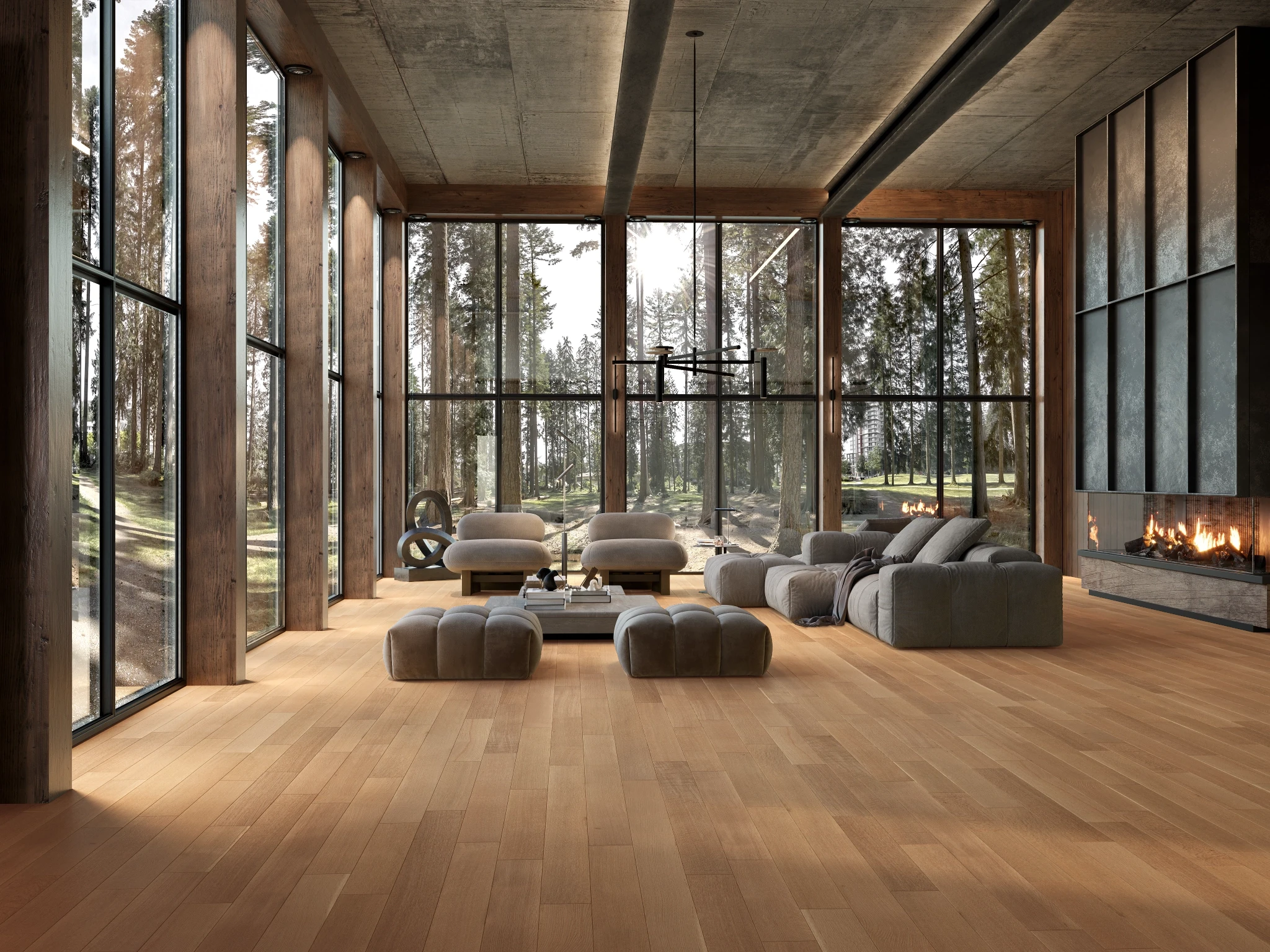 White Oak RQ Natural Nuance Wood Floor Flooring visualization by Preverco