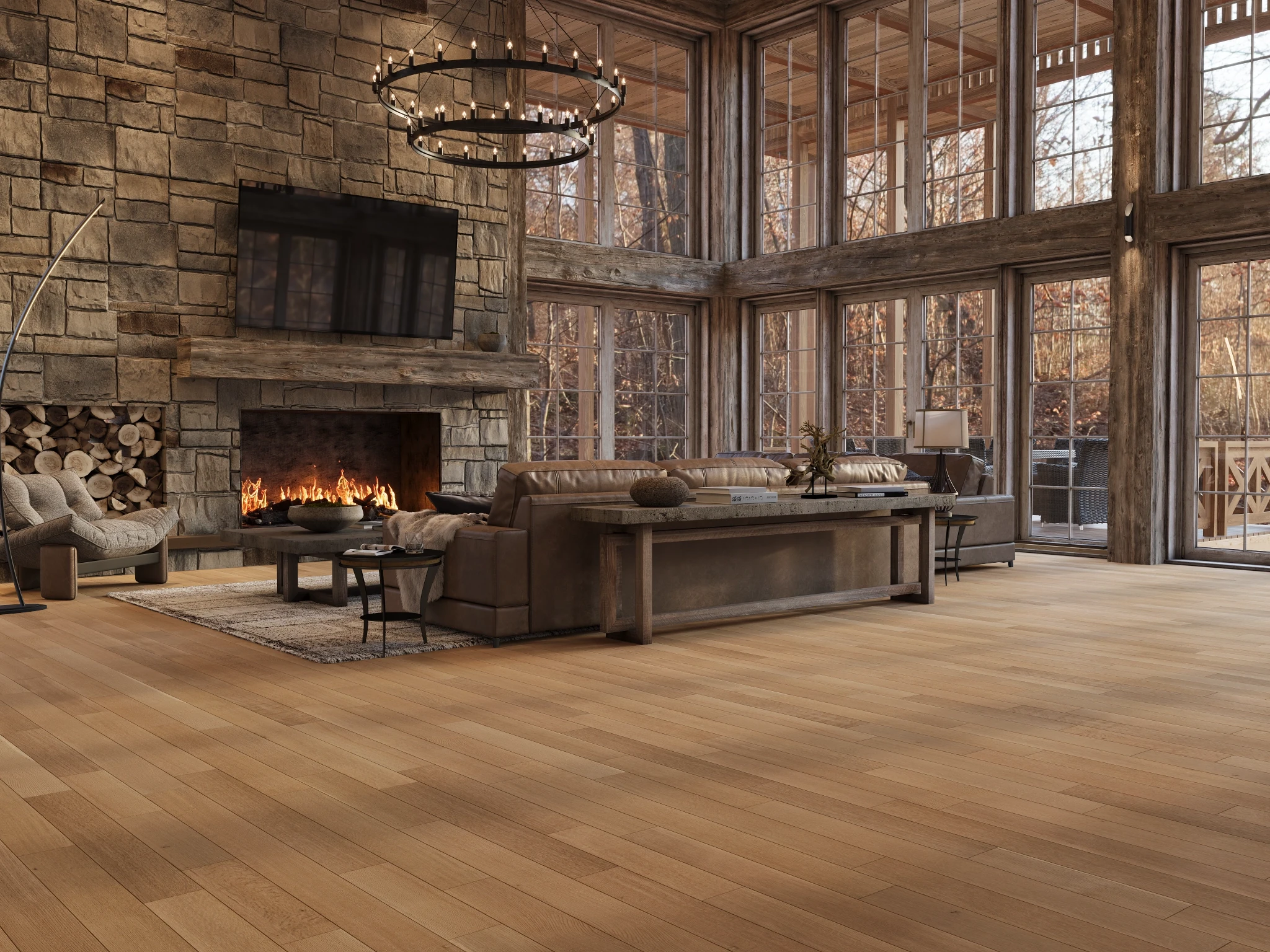 White Oak RQ Natural Nuance Wood Floor Flooring visualization by Preverco