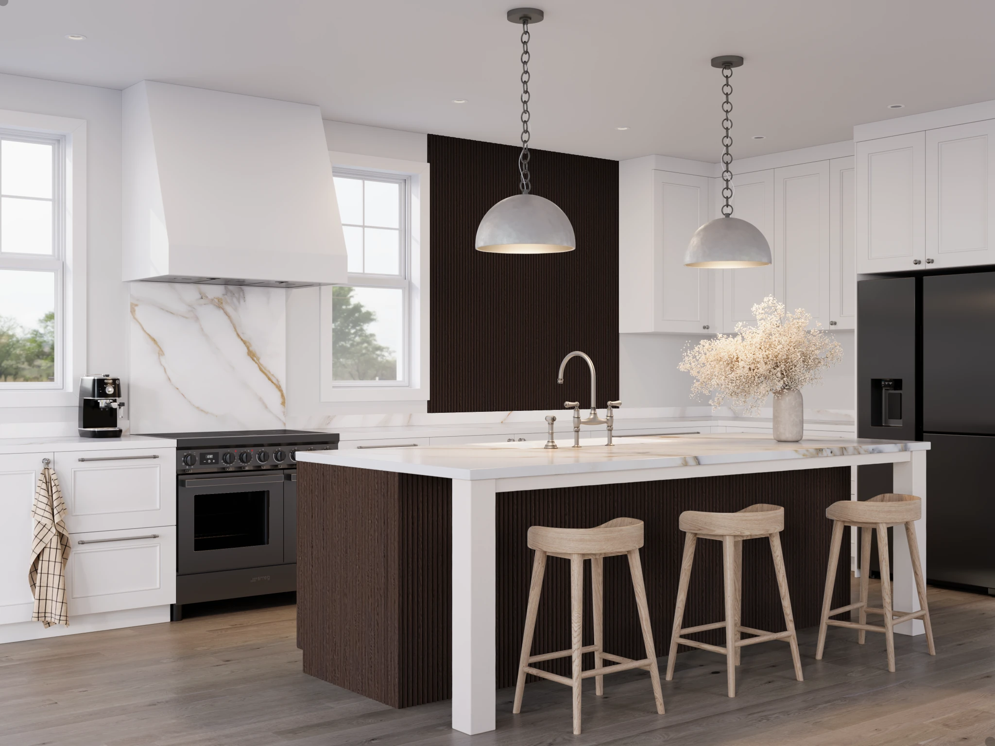 Wall Profile (profile 2200) Wenge 246 Cabinets visualization by Sublime