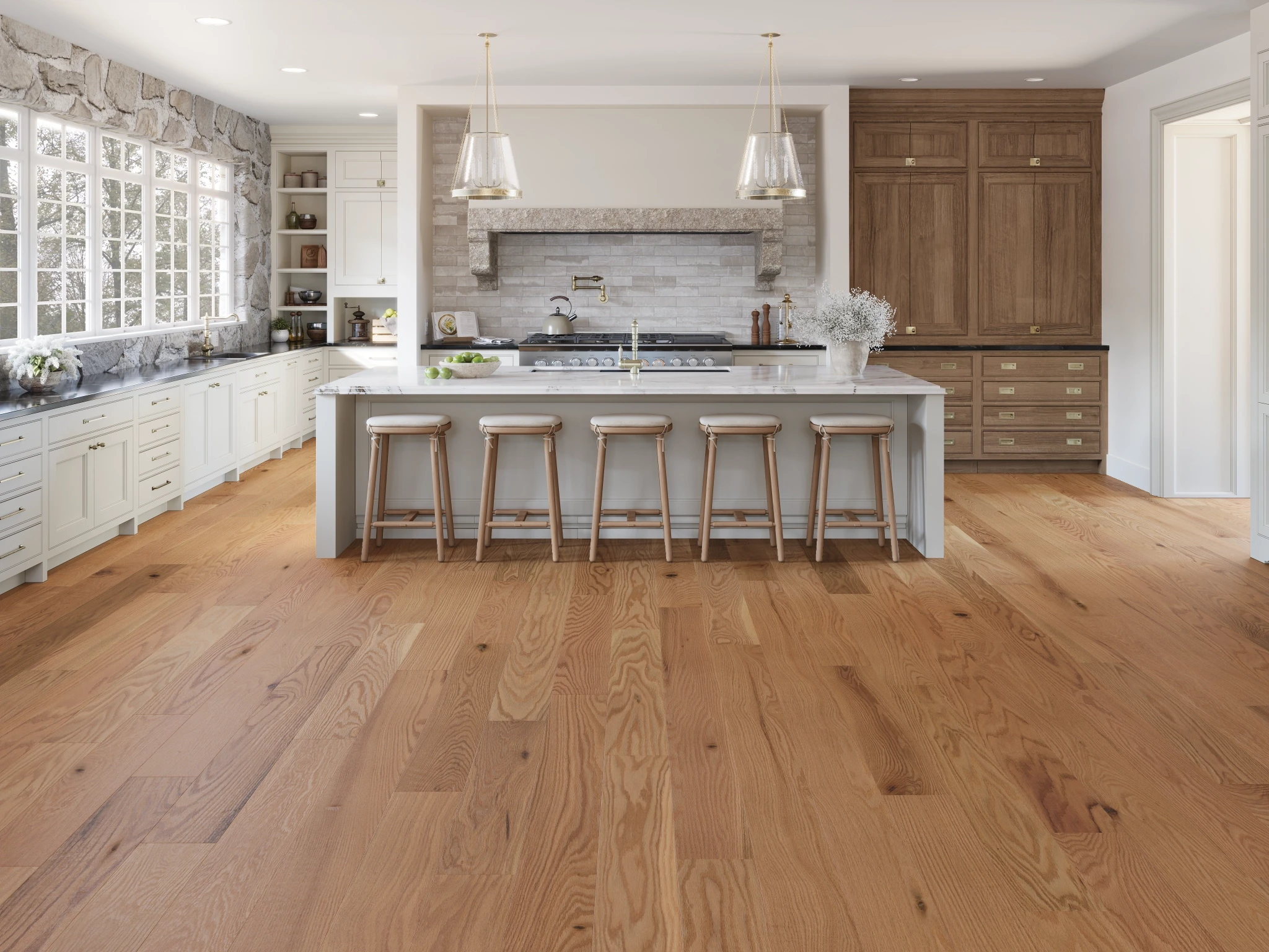 Oak Mimosa Character Brushed Matte Wood Floor Flooring visualization by Alexandra Hardwood Flooring