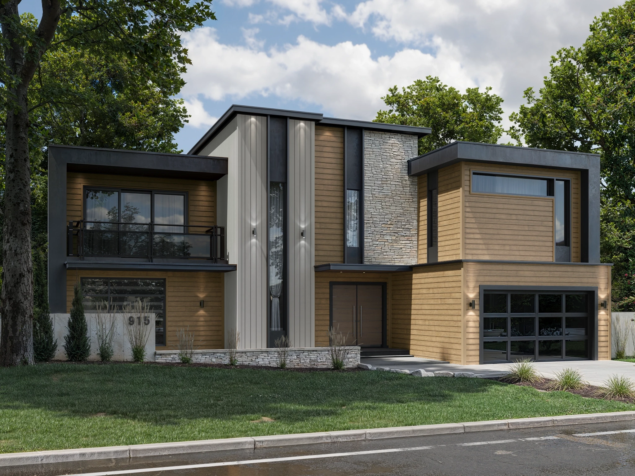 Lap Siding (8.25") Hazel Wall Cladding visualization by St-Laurent