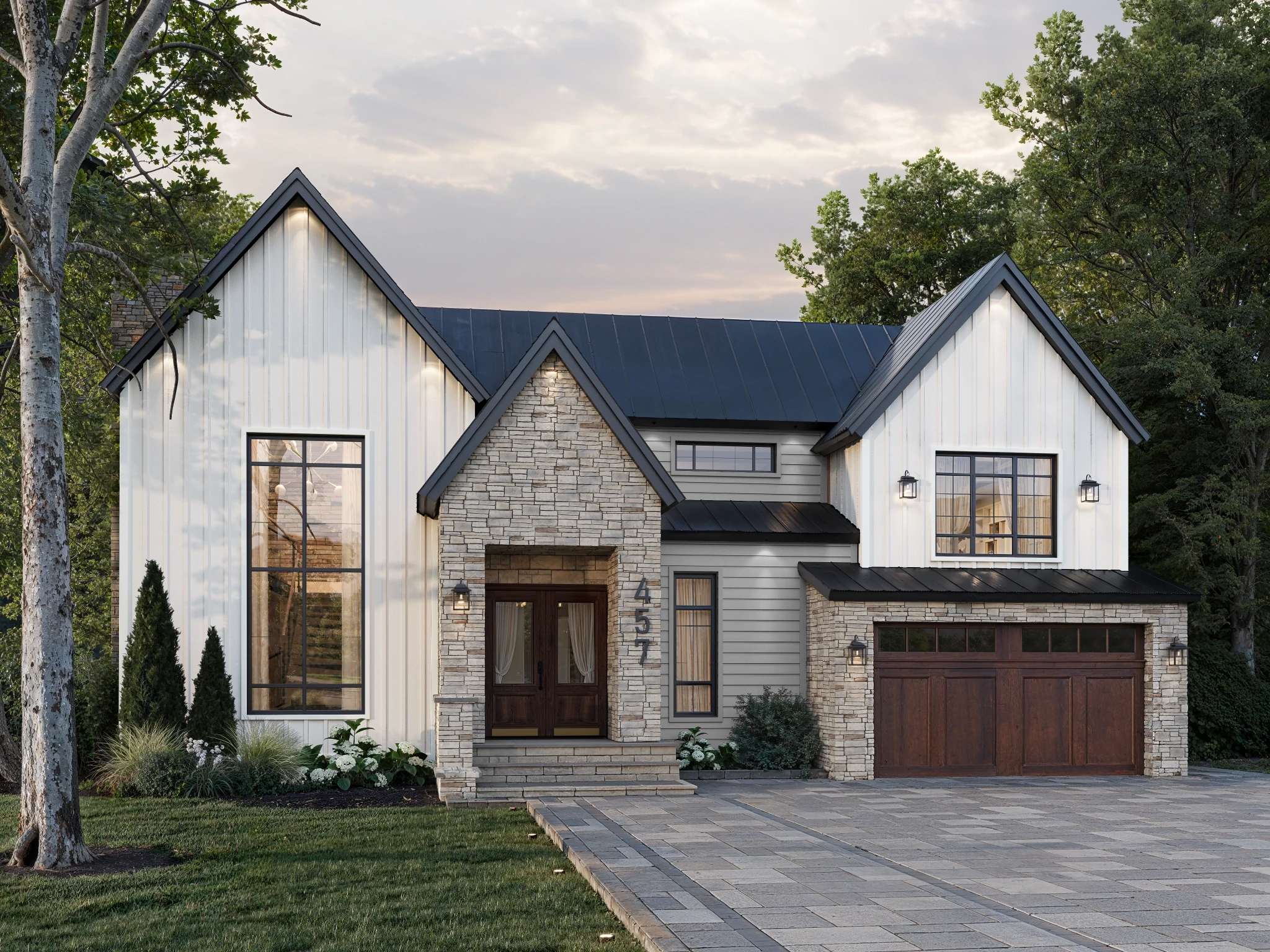 Lap Siding (8.25") Silver Wall Cladding visualization by St-Laurent