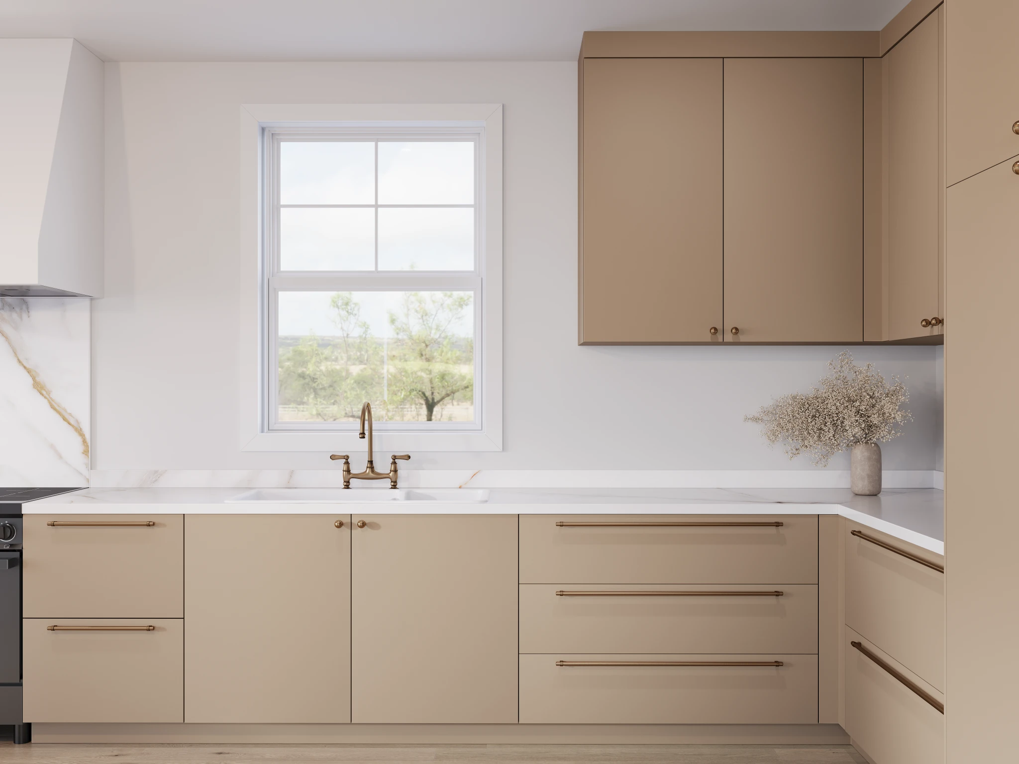 Polymer Silky Touch 732 Mink Cabinets visualization by Sublime