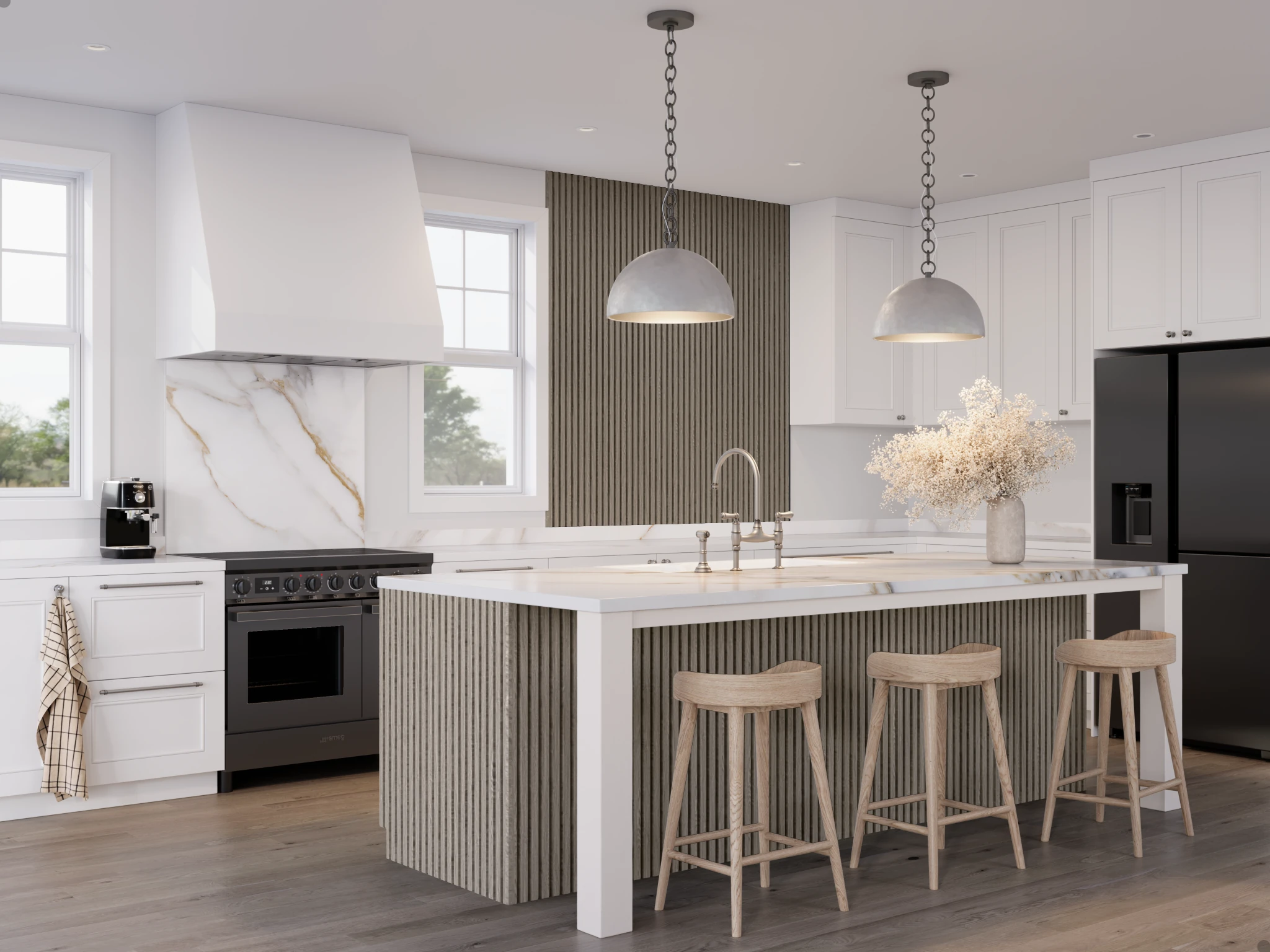 Wall Profile (profile 3771) Akra 3042 Cabinets visualization by Sublime