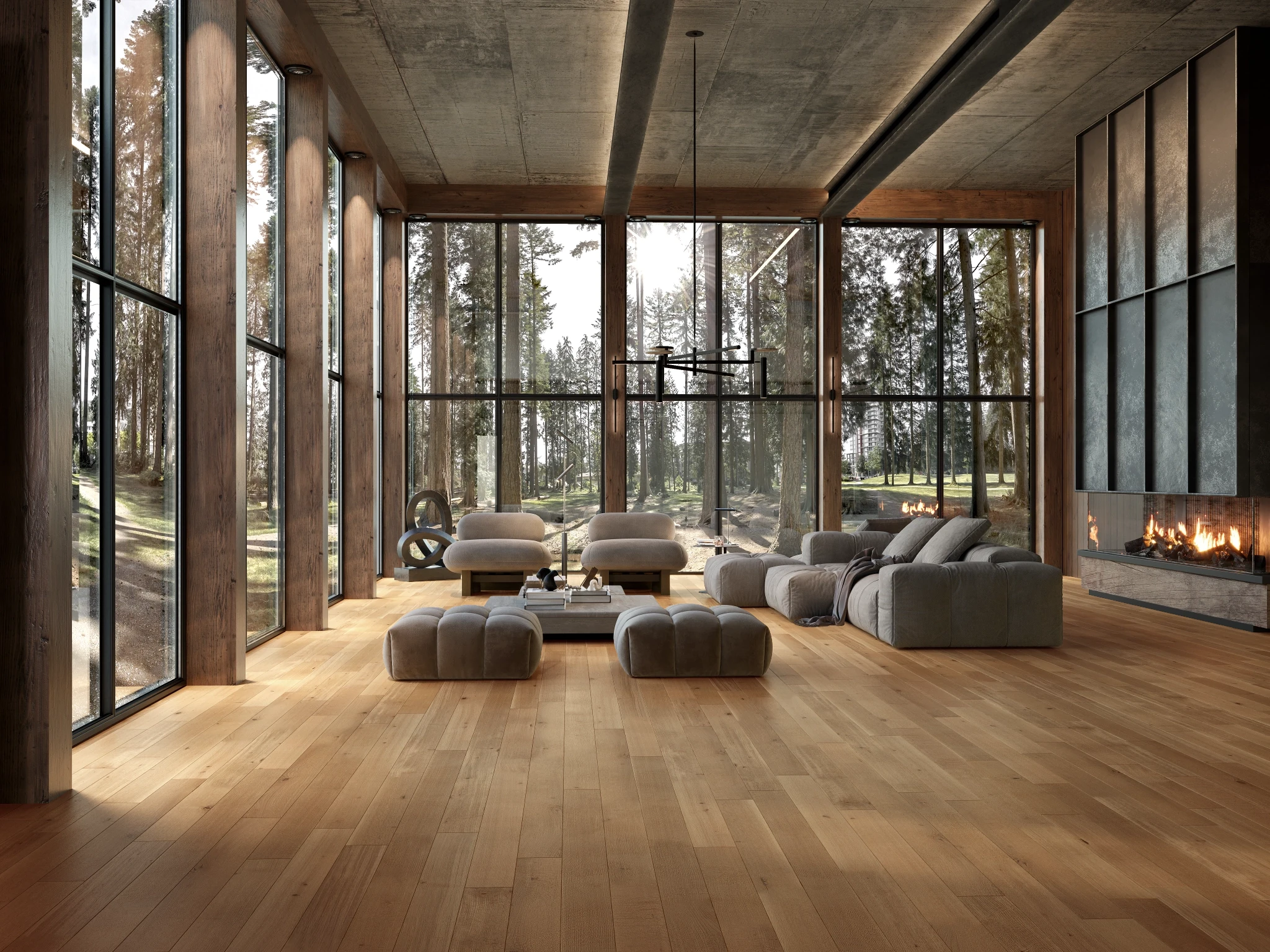 White Oak Rift & Quarter Natural Variation With Knots Wood Floor Flooring visualization by Preverco