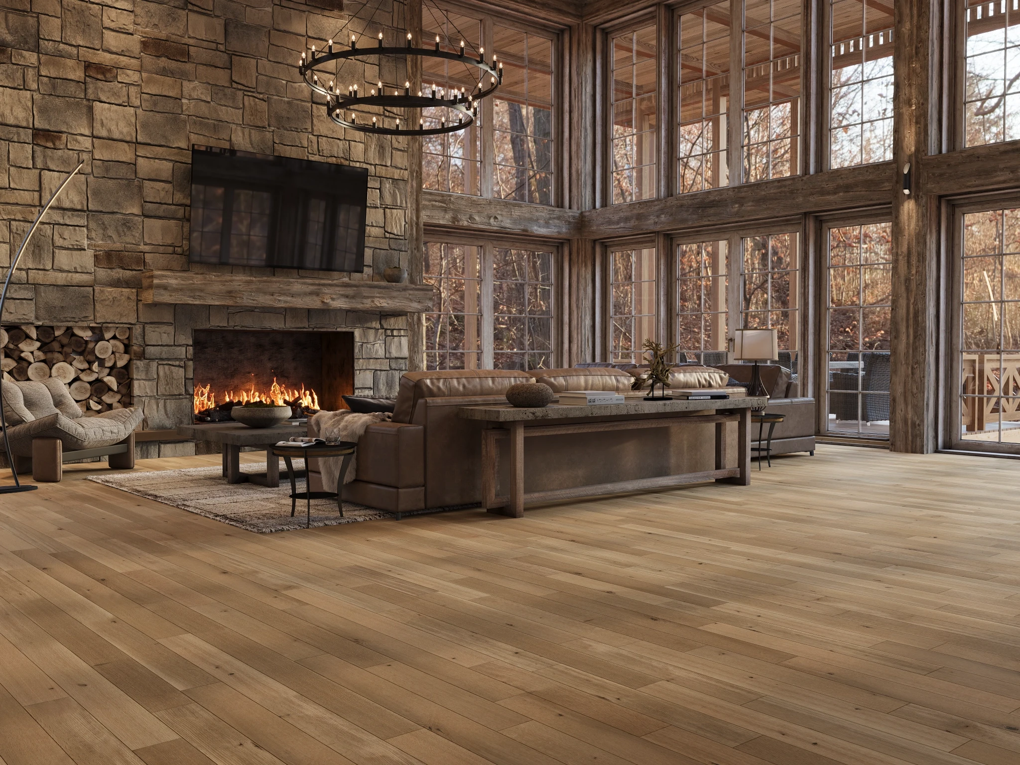 White Oak Rift & Quarter Natural Variation With Knots Wood Floor Flooring visualization by Preverco