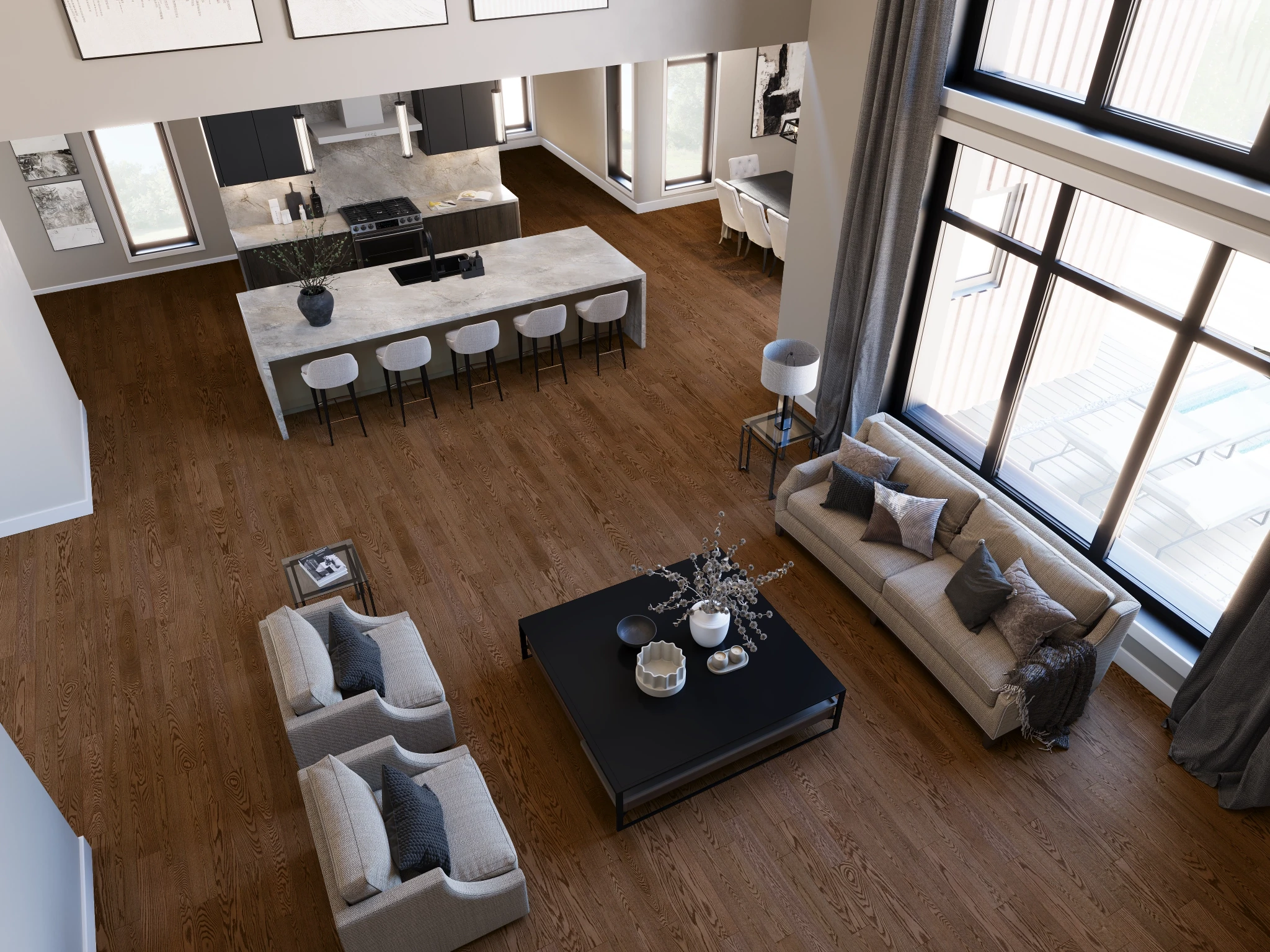Oak Santa Fe Nuance Wood Floor Flooring visualization by Preverco