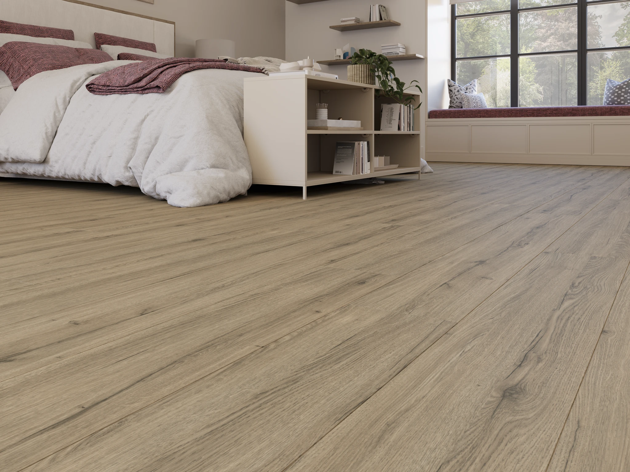 Floorpan Wings - Golden Sand Laminate Floor Flooring visualization by Goodfellow