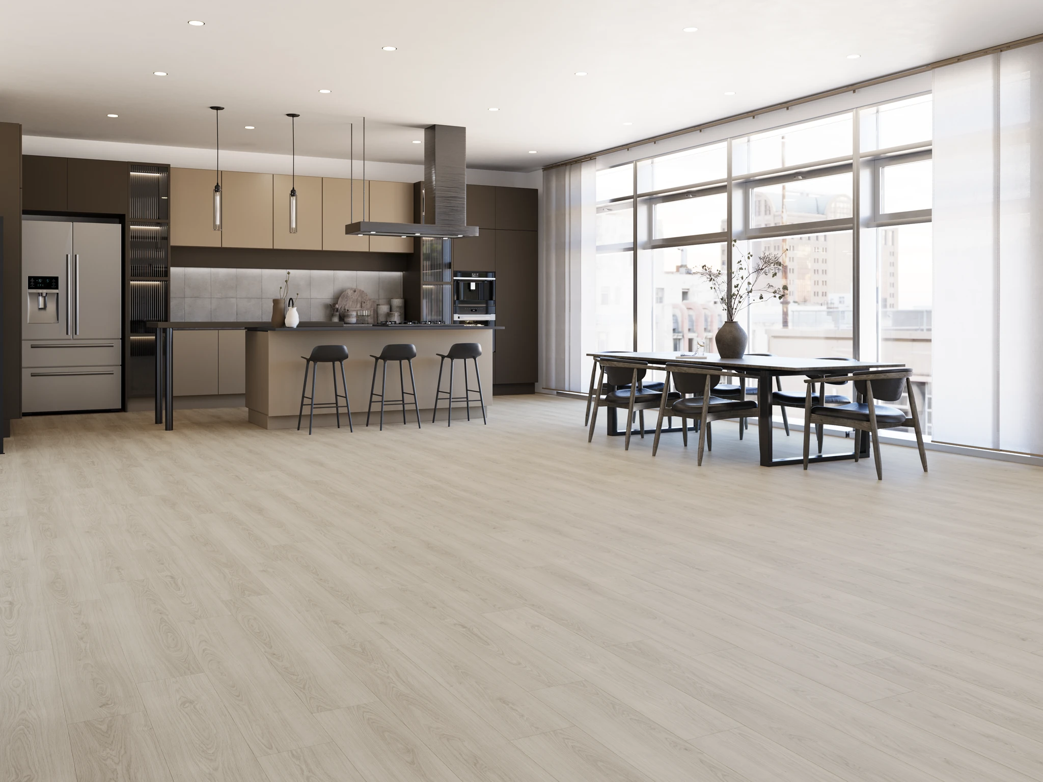 Visualisation de Floorpan Wings Sand Oak Revêtement de sol par Goodfellow