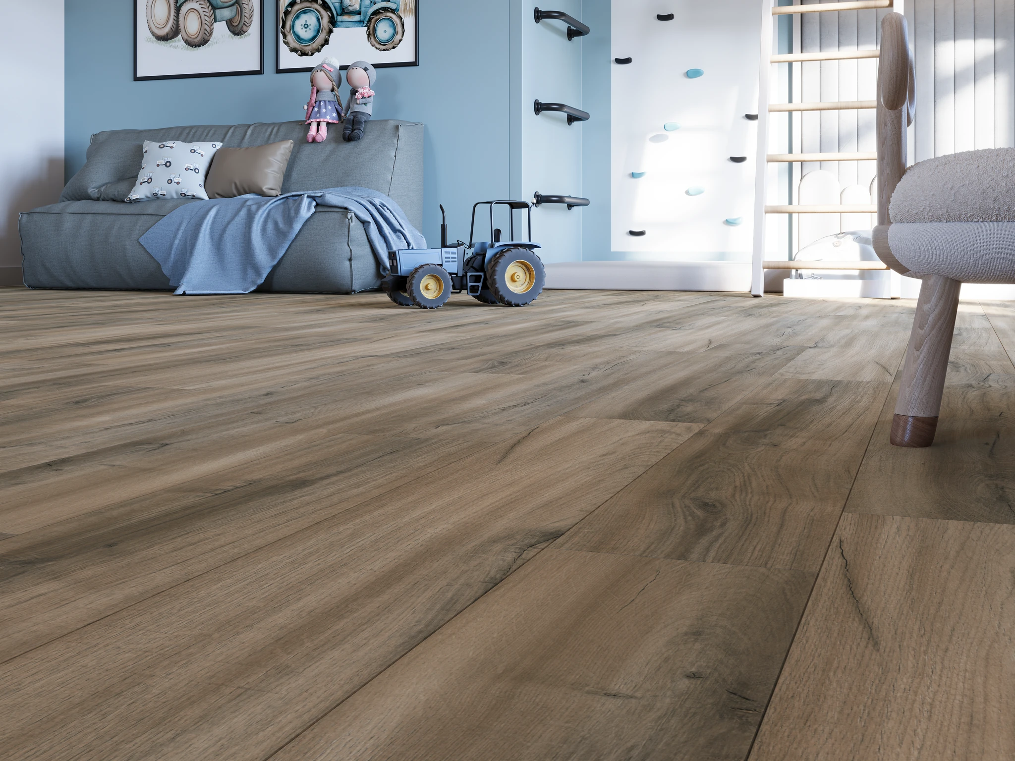 Floorpan Wings - Gordon Oak Laminate Floor Flooring visualization by Goodfellow