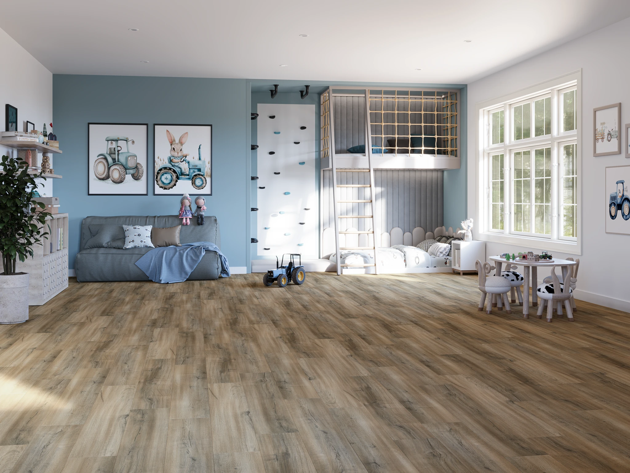 Floorpan Wings - Gordon Oak Laminate Floor Flooring visualization by Goodfellow