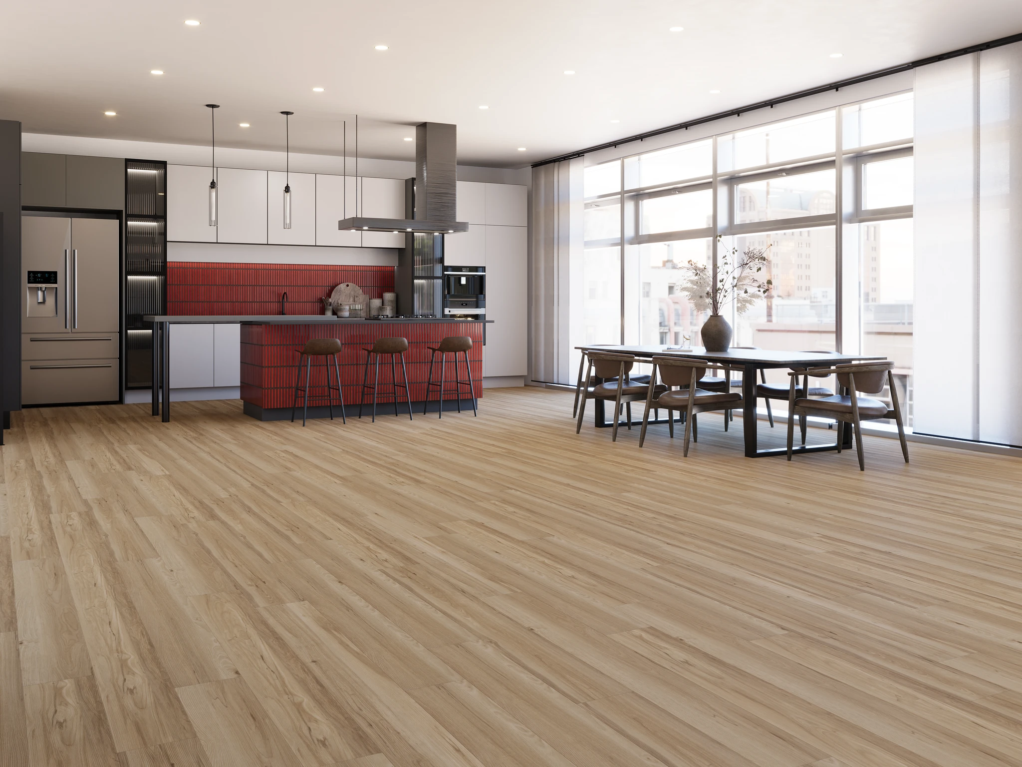 Arctik 9112 - Maple Natural Vinyl (SPC) Floor Flooring visualization by Goodfellow