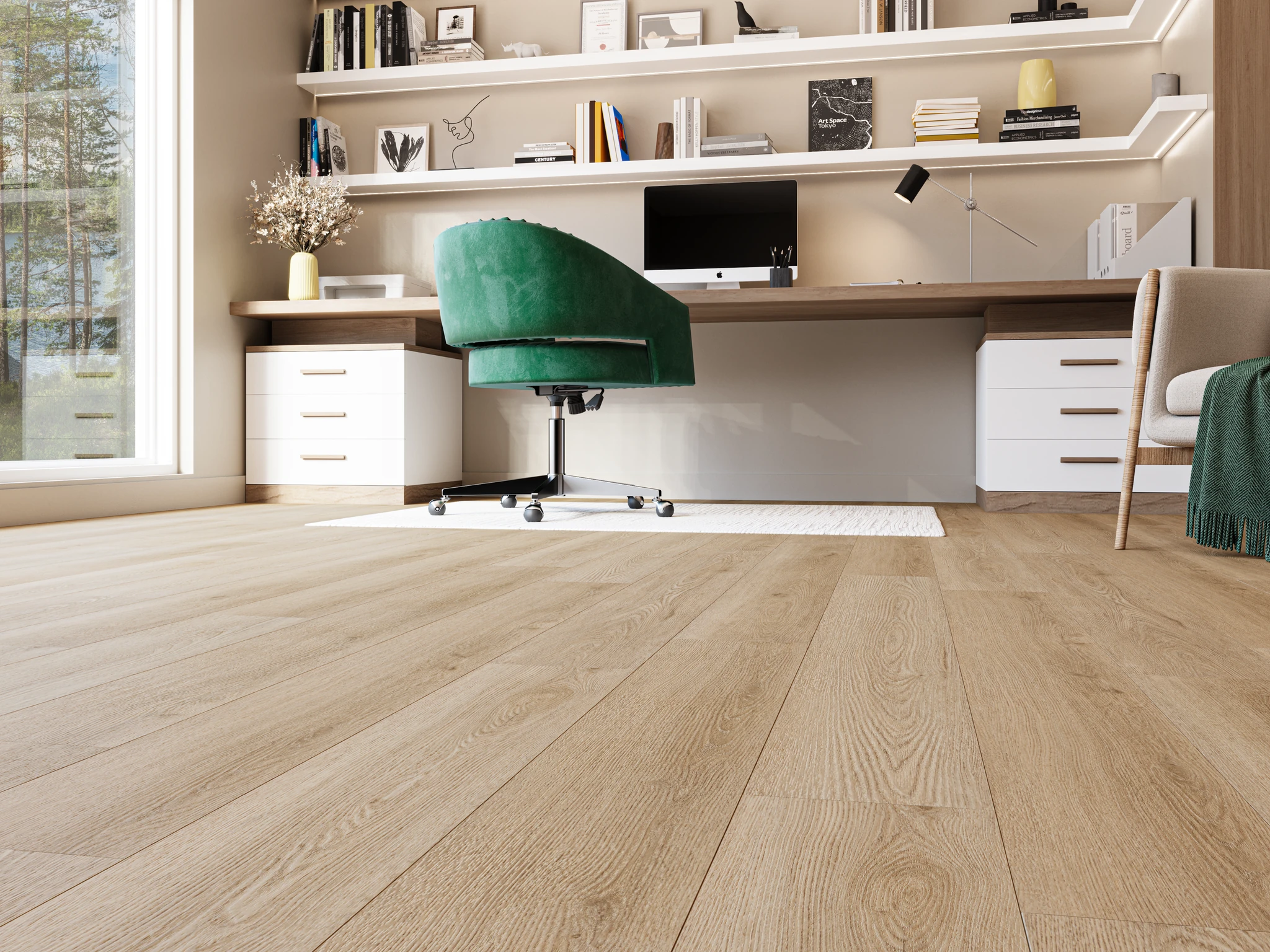 Aspen 5508 - Nordic Wool Vinyl (SPC) Floor Flooring visualization by Goodfellow