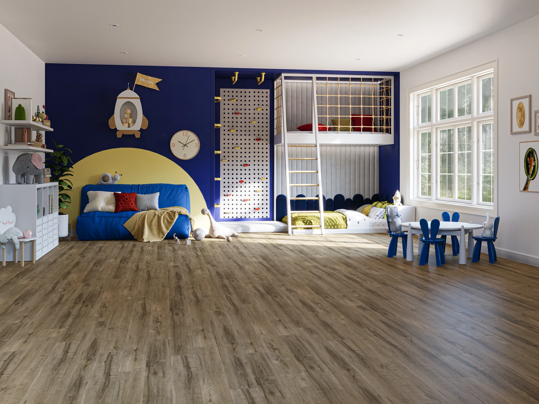 Aspen 5501 - Snowdrift Acorn Vinyl (SPC) Floor Flooring visualization by Goodfellow