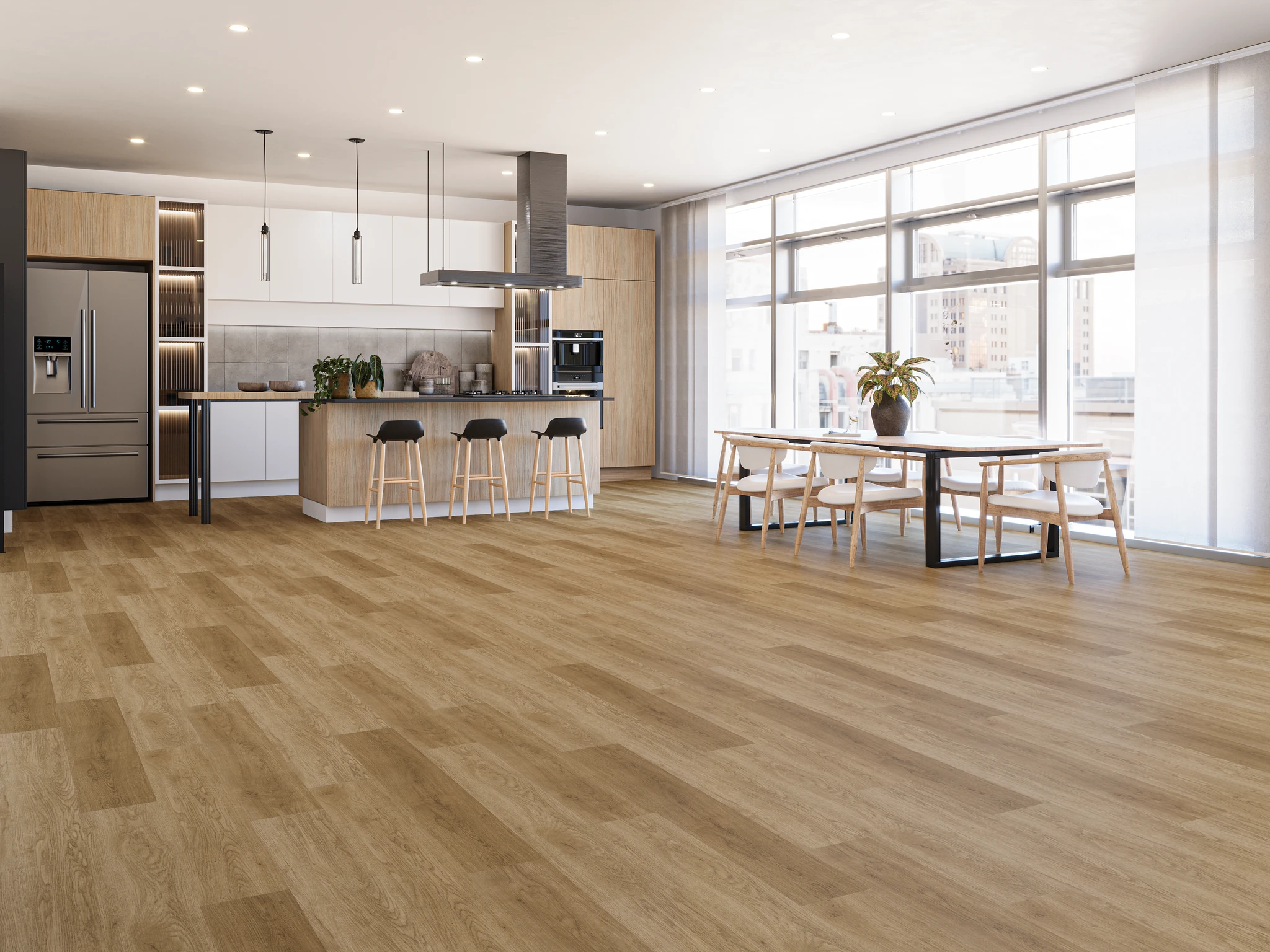 Rocky Mountain 4452 - Barrel Vinyl (LVT) Floor Flooring visualization by Goodfellow