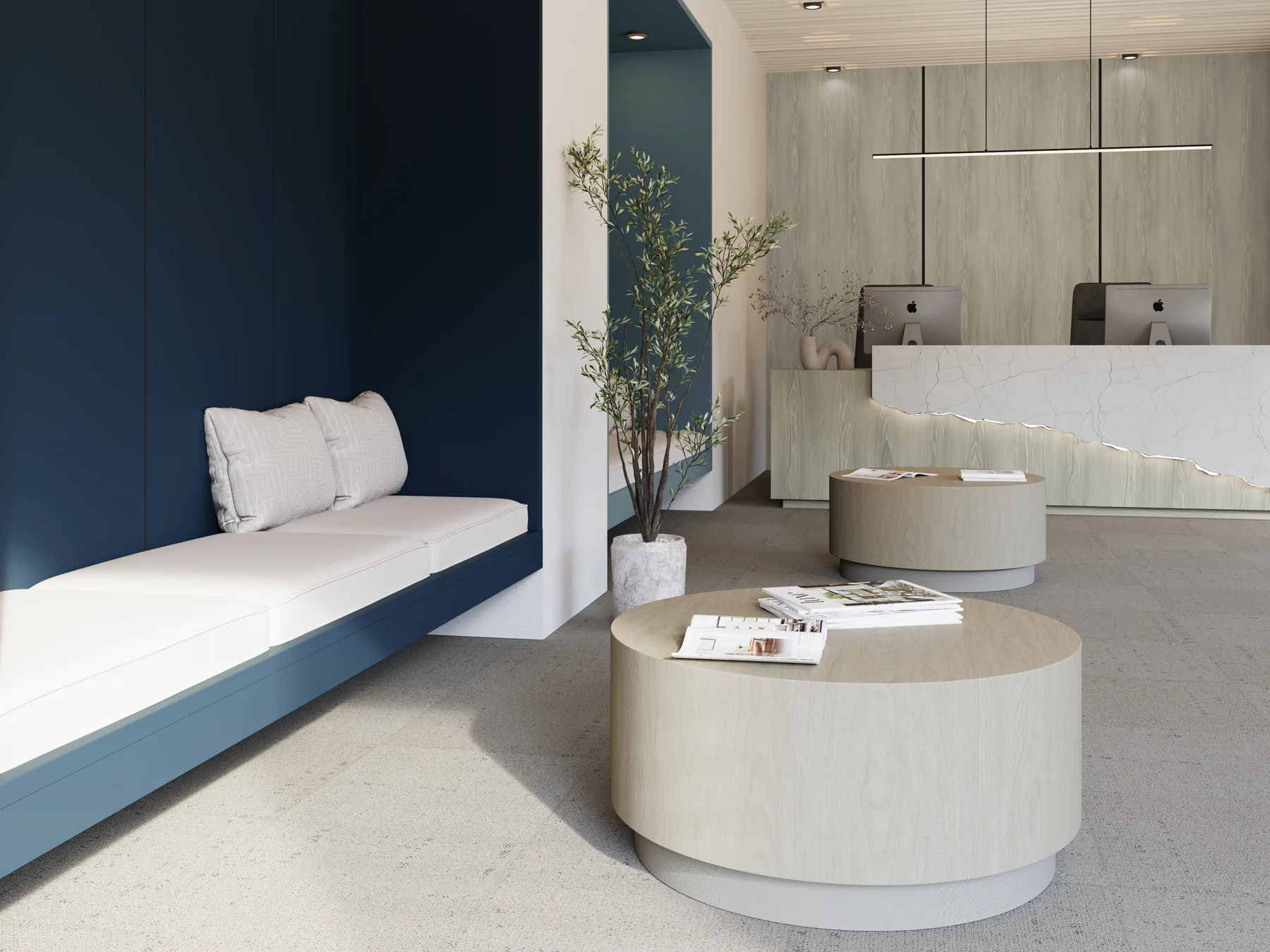 Tidal Pool Laminate Panel visualization by Pionite a Panolam Brand