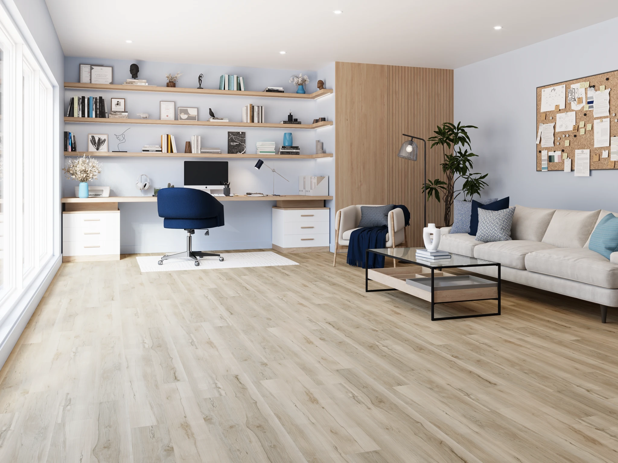 Kelowna 3210 - Sandhill Vinyl (SPC) Floor Flooring visualization by Goodfellow