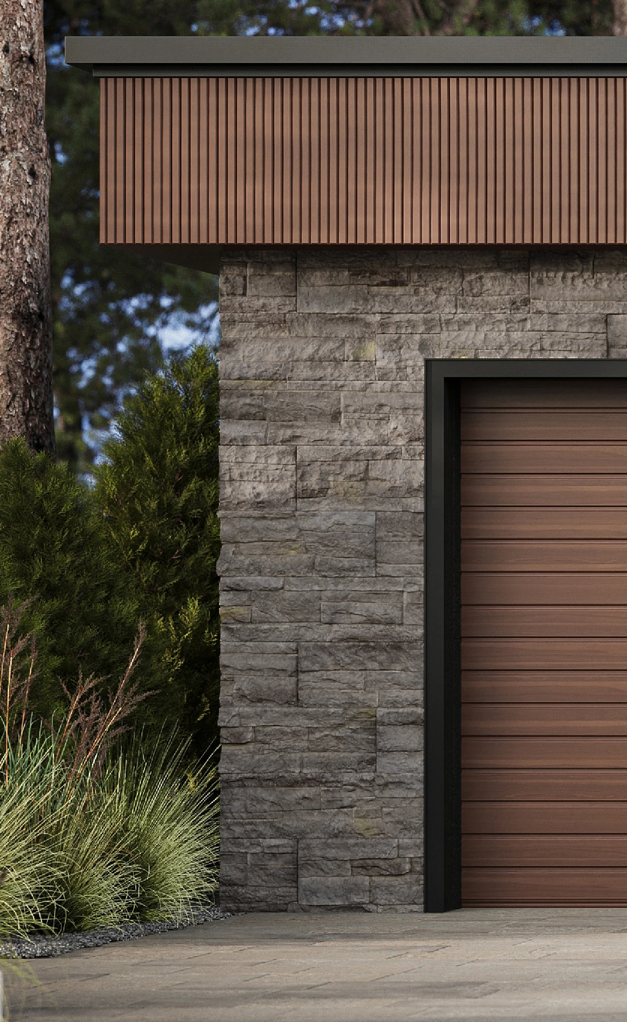 Vallis | Forge Stone Veneer Wall Panel Wall Cladding visualization by Willki
