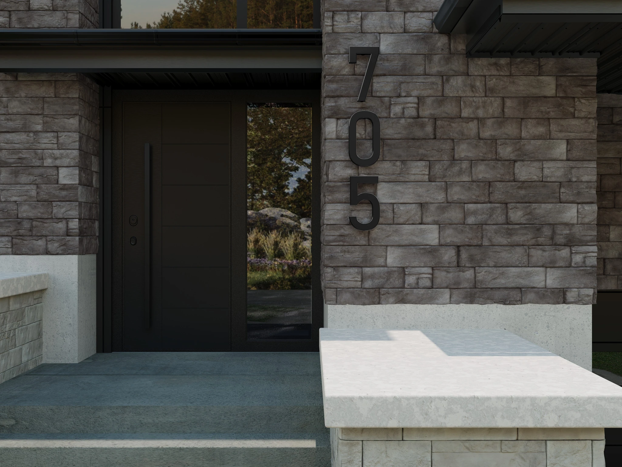 Maibec Acenta Kathrine | Charcoal Wall Cladding visualization by Maibec